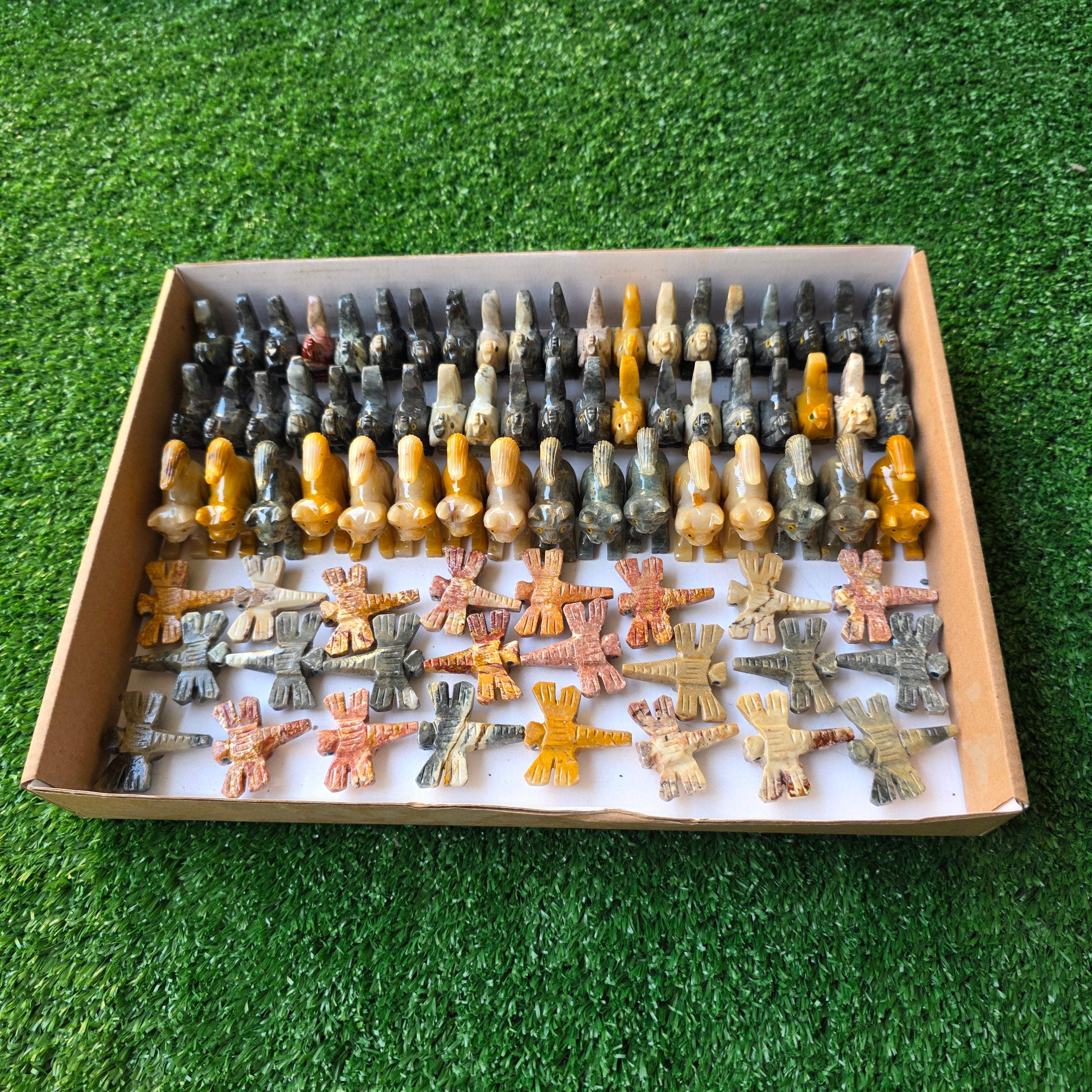 Lot 80 pcs Soapstone Animals