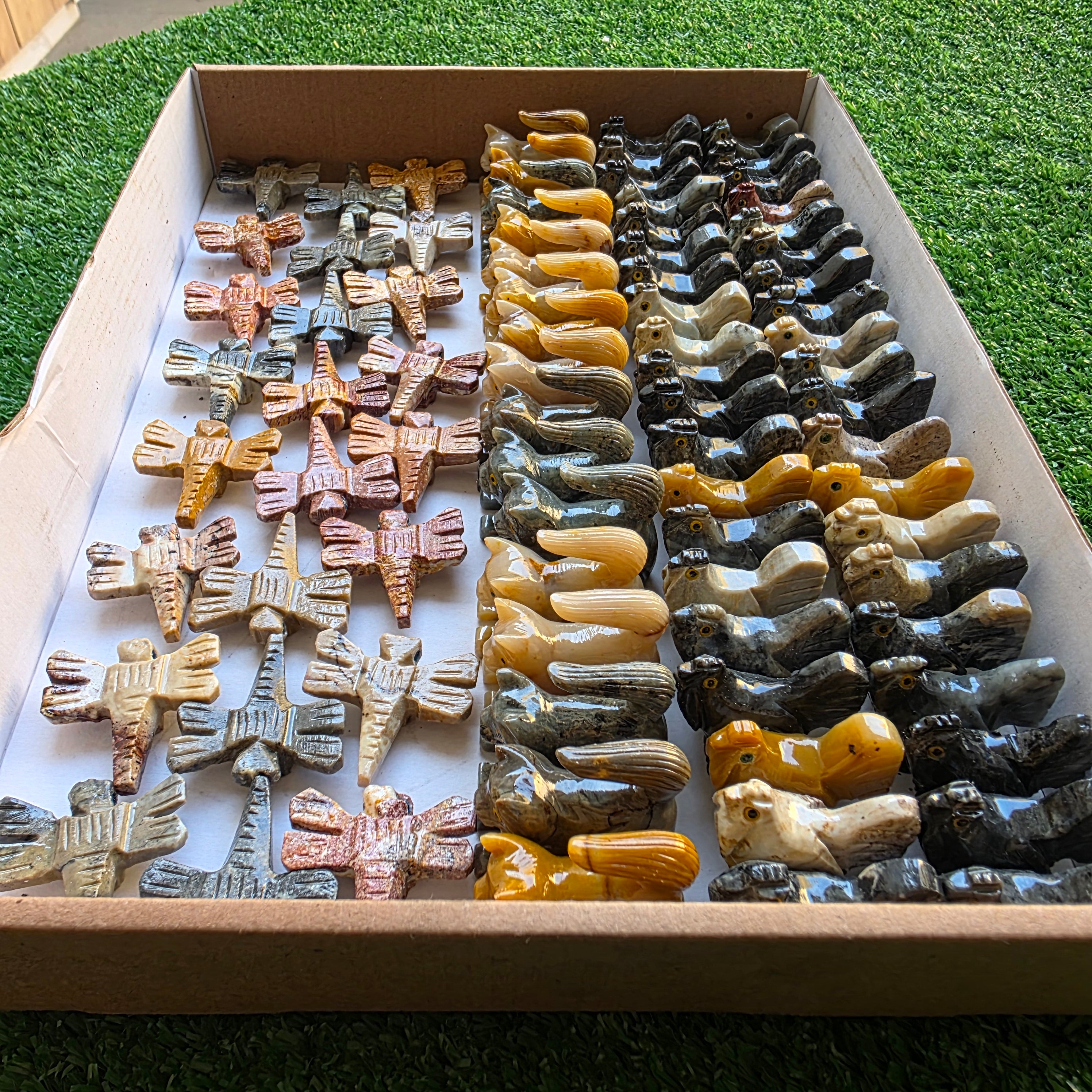 Lot 80 pcs Soapstone Animals