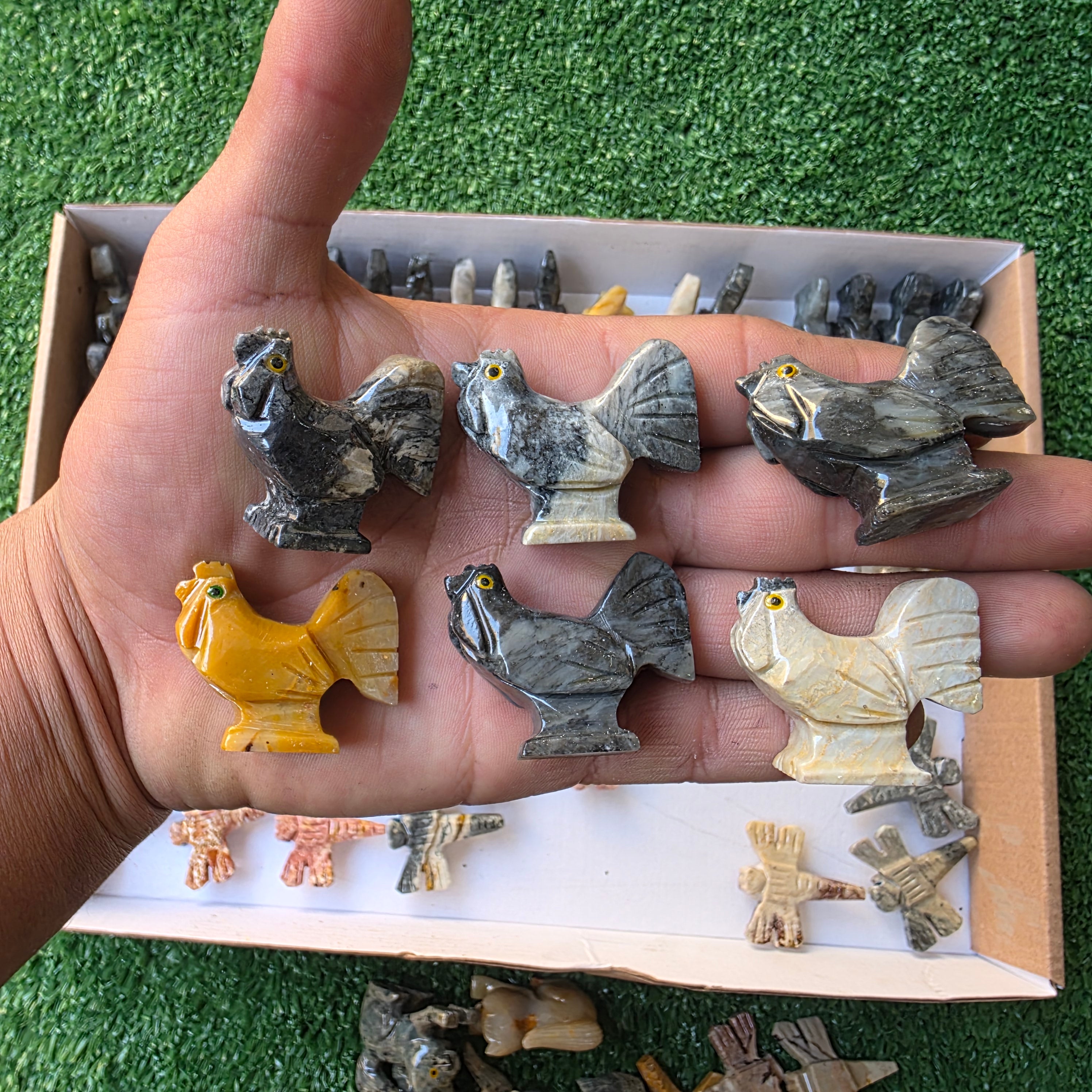 Lot 80 pcs Soapstone Animals