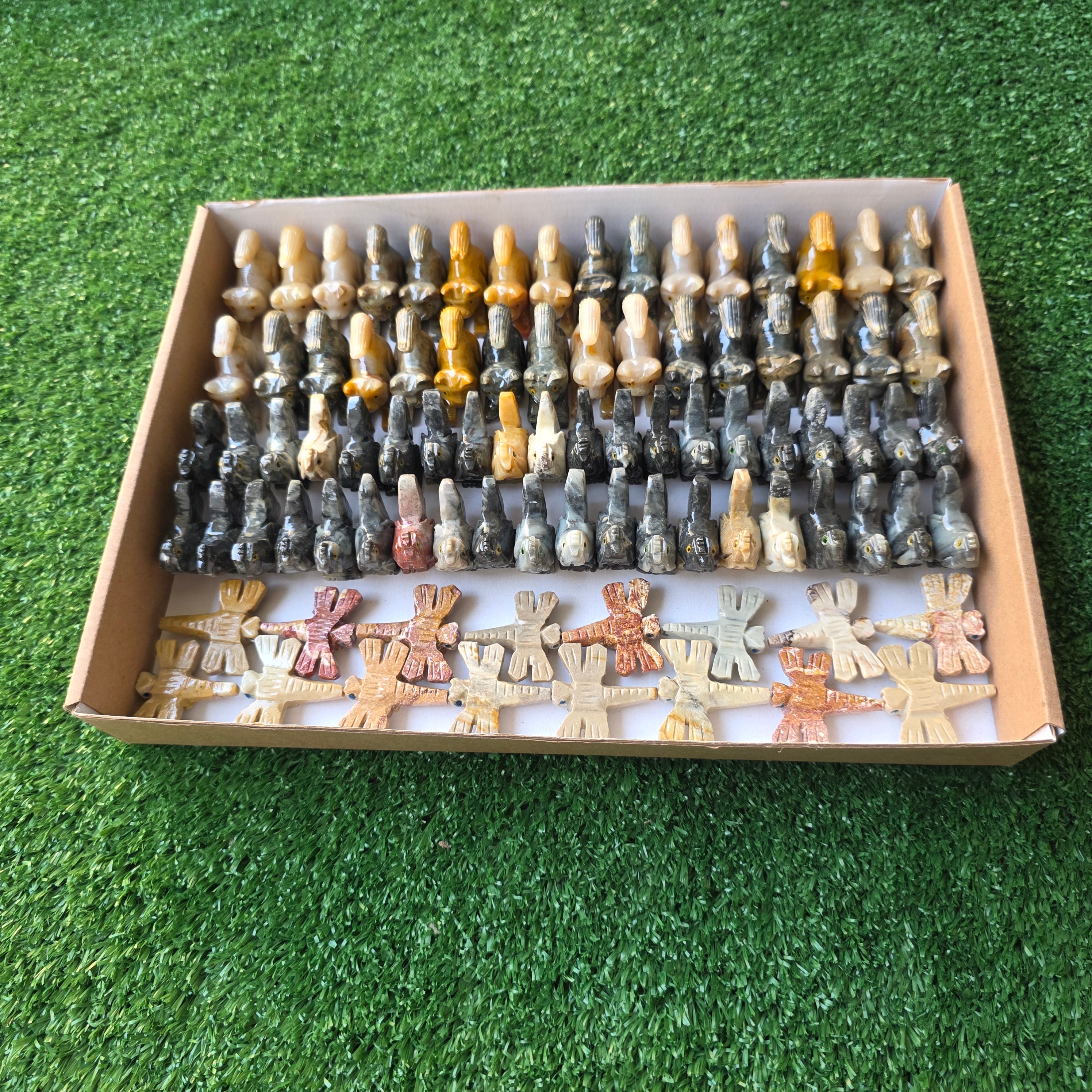 Lot 88 pcs Soapstone Animals
