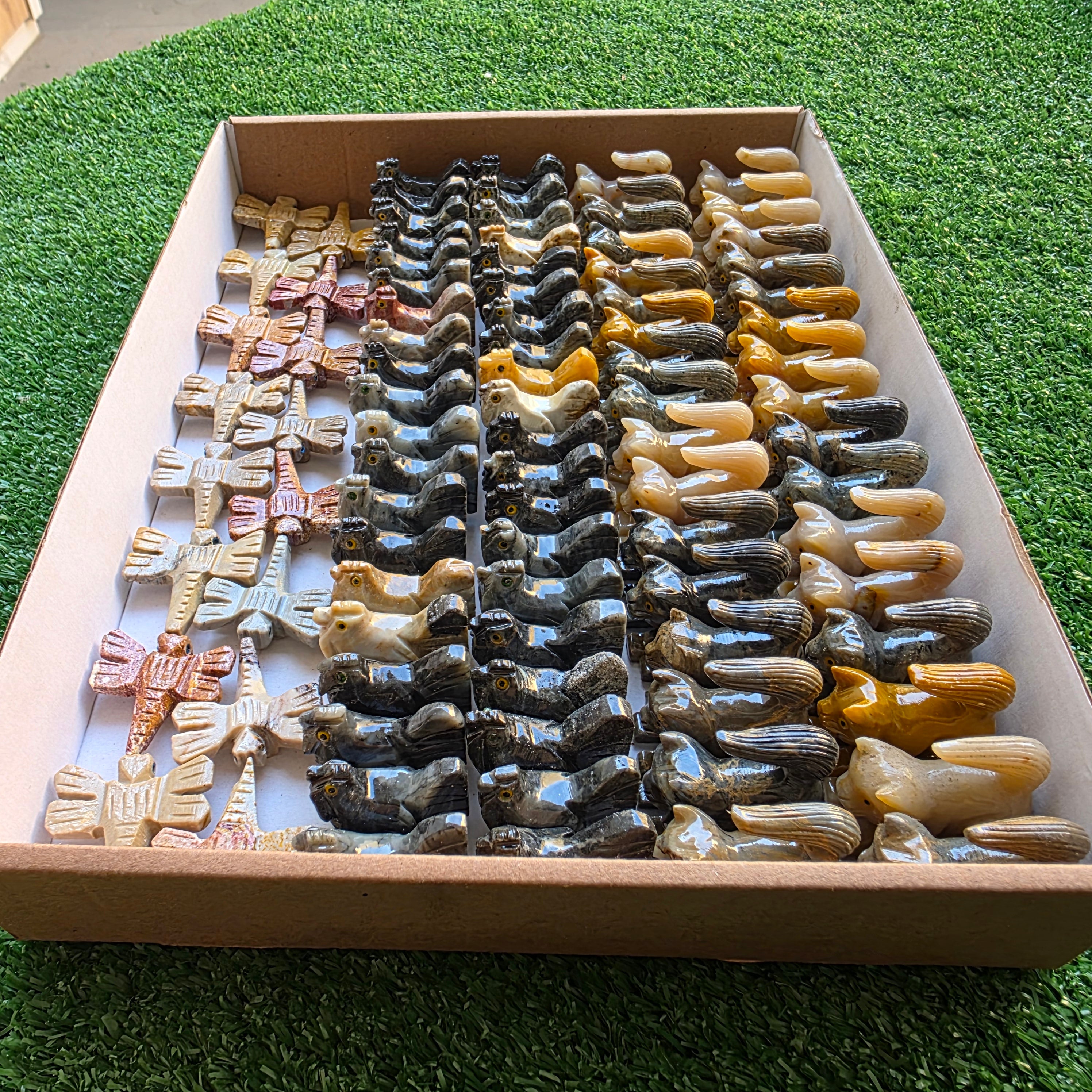 Lot 88 pcs Soapstone Animals