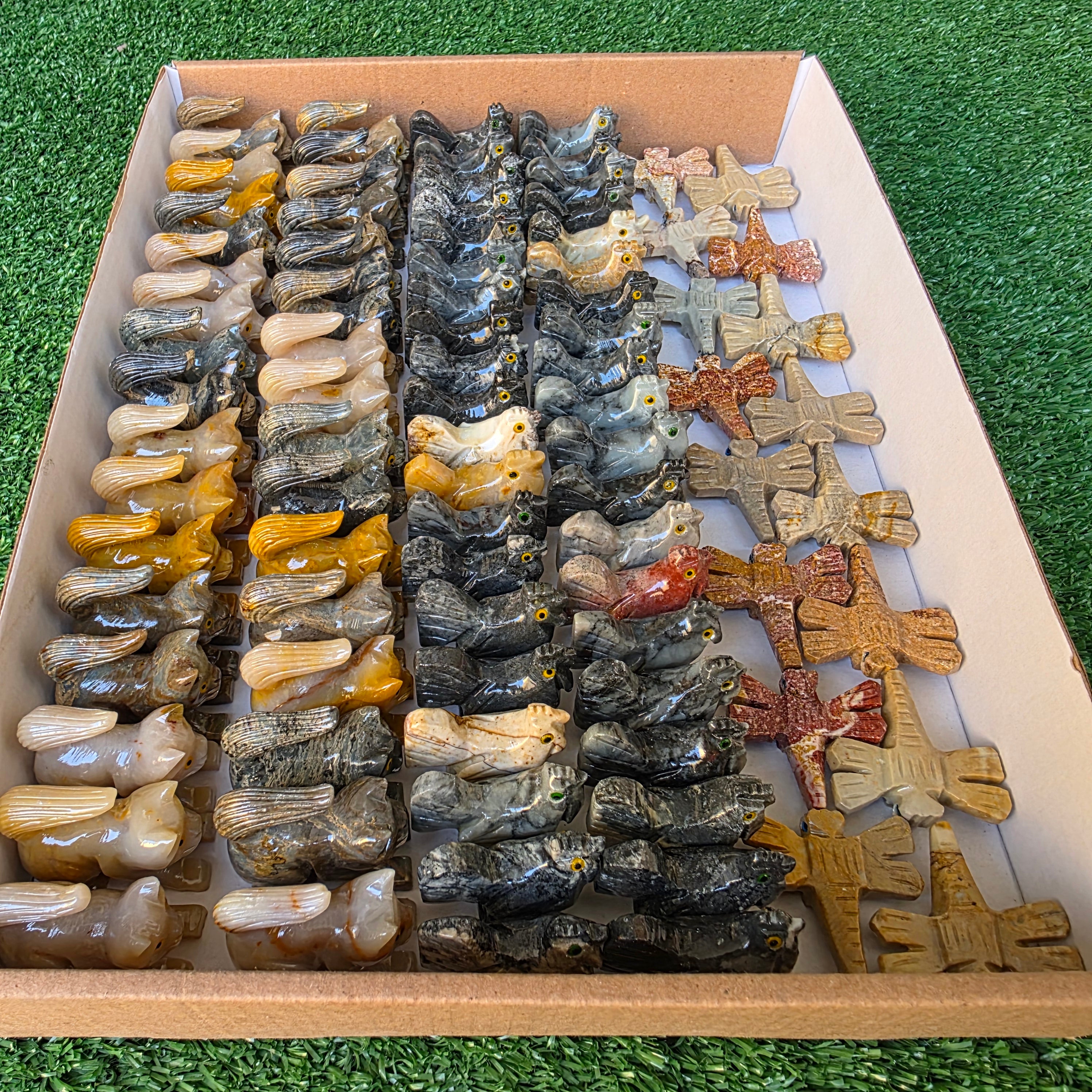 Lot 88 pcs Soapstone Animals