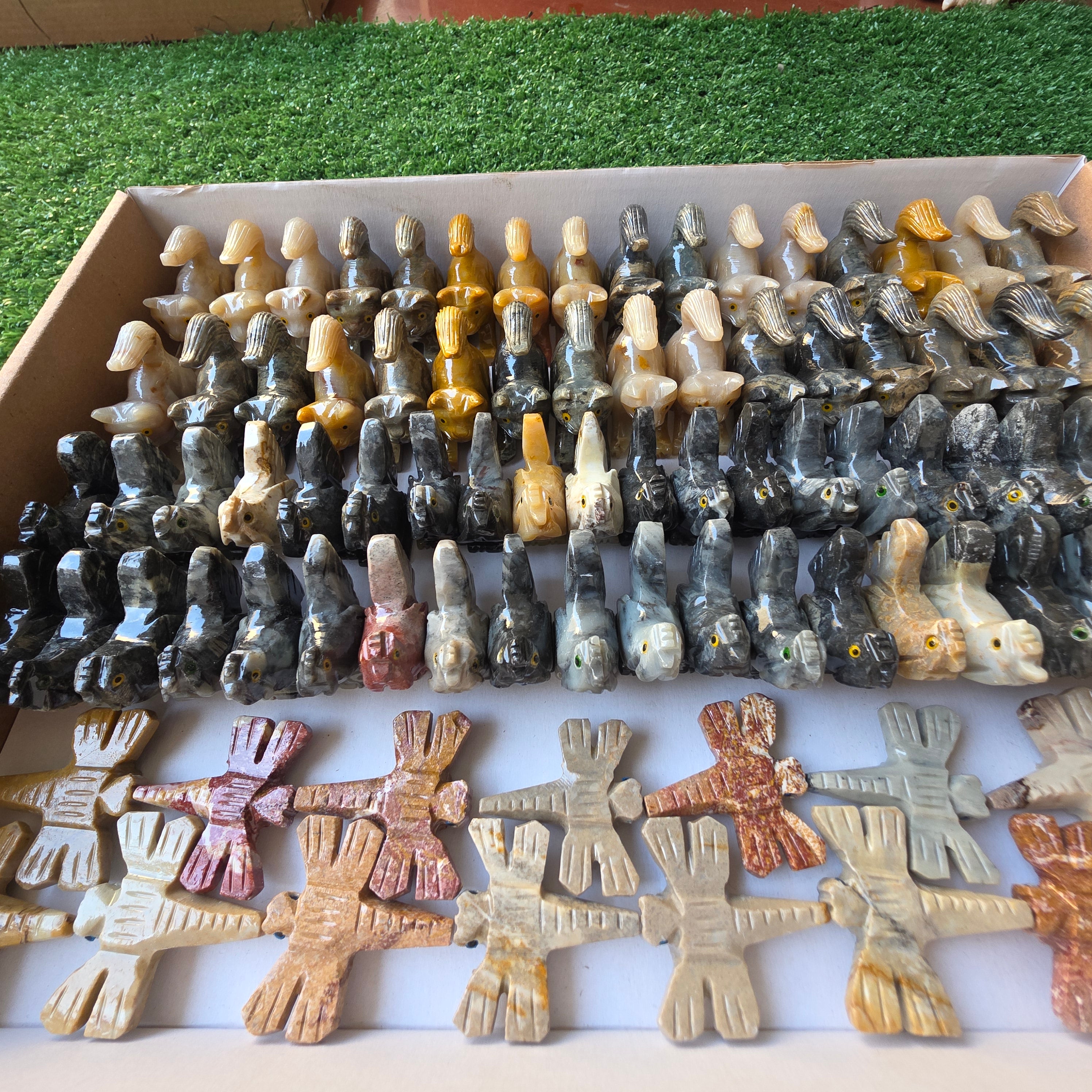 Lot 88 pcs Soapstone Animals