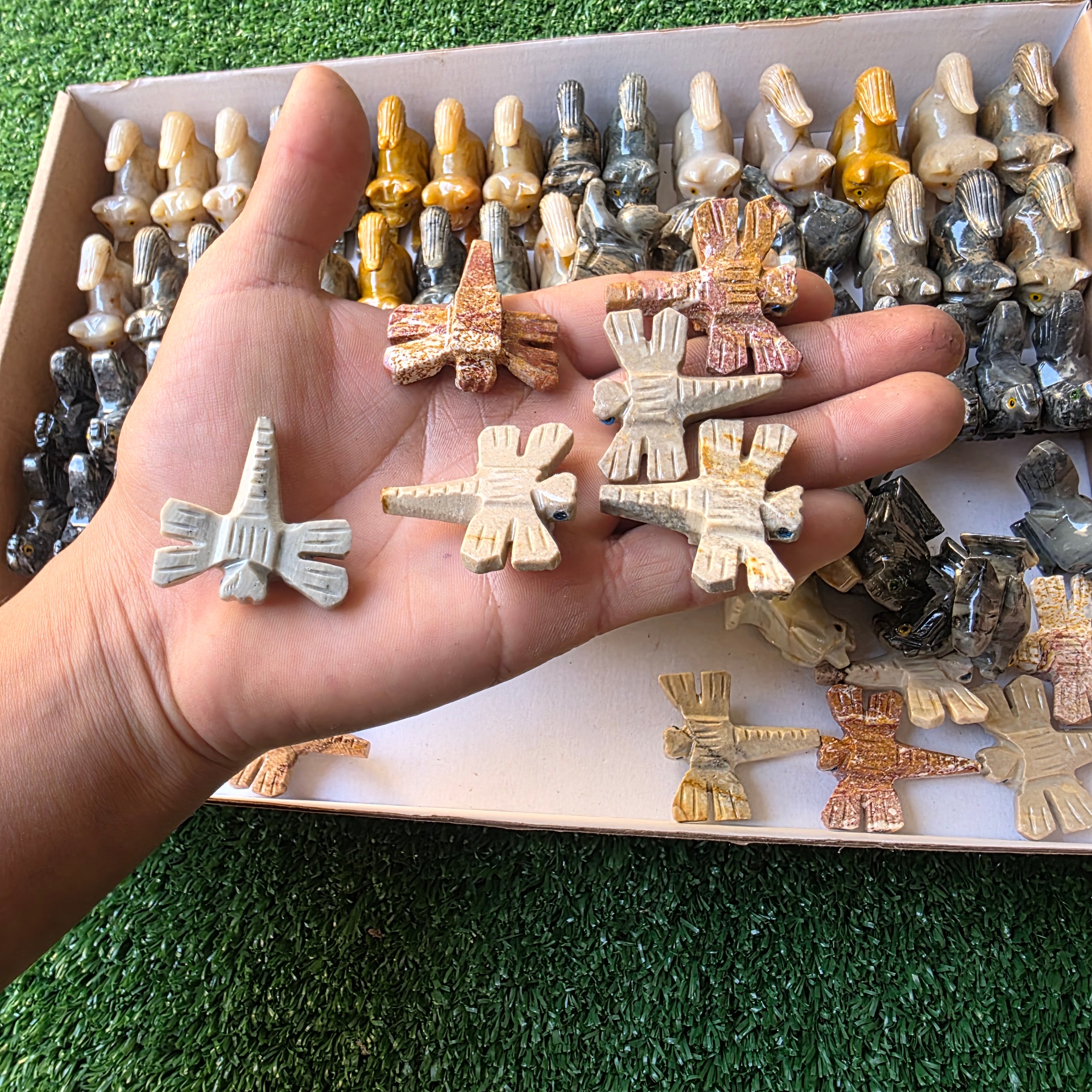Lot 88 pcs Soapstone Animals