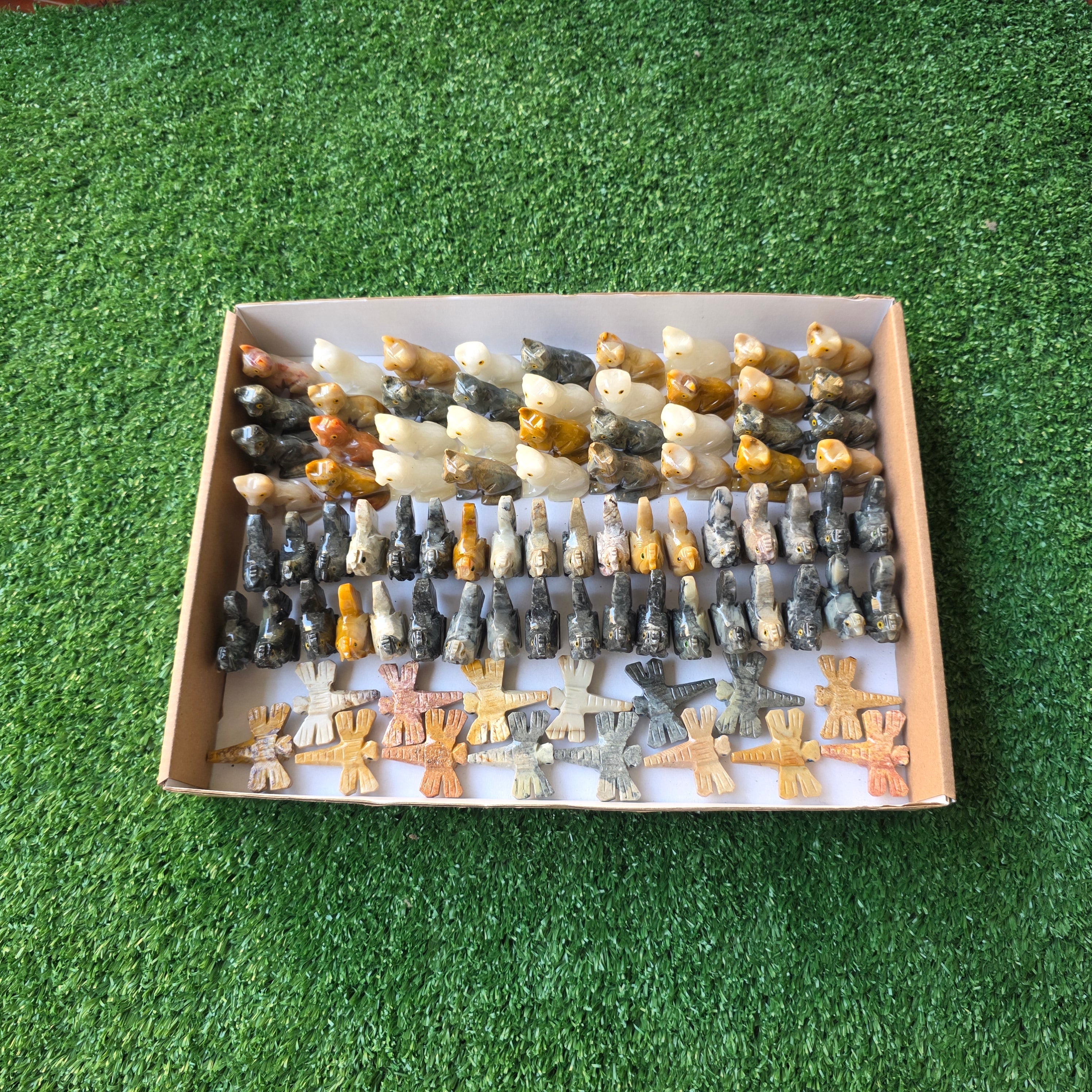 Lot 87 pcs Soapstone Animals