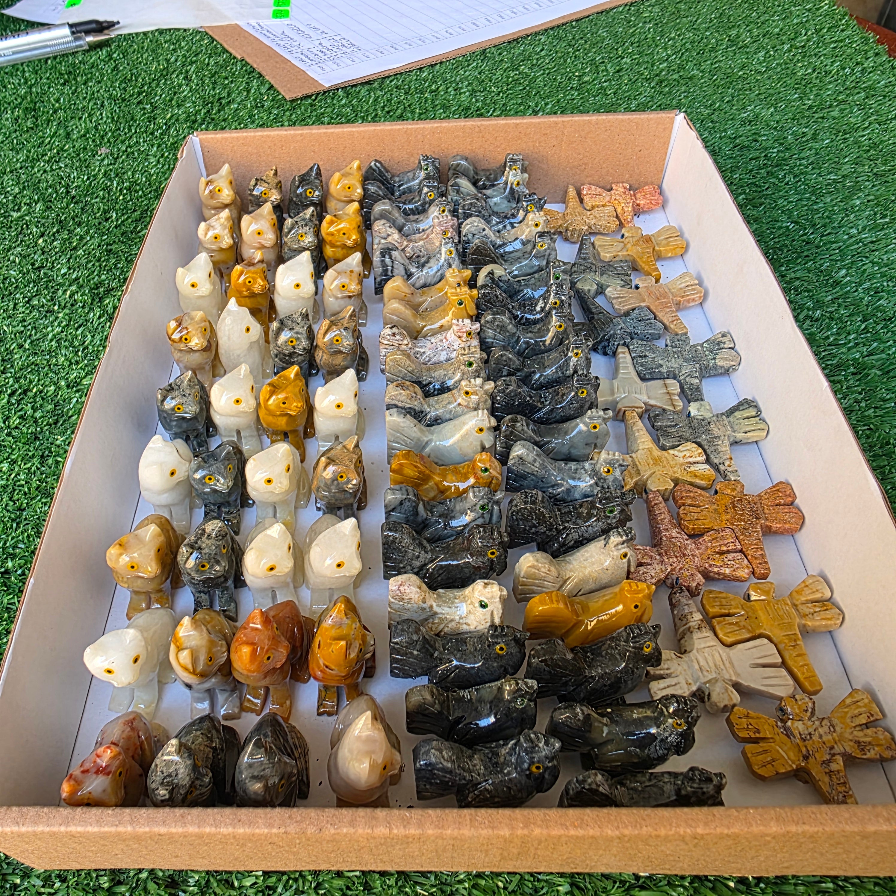 Lot 87 pcs Soapstone Animals