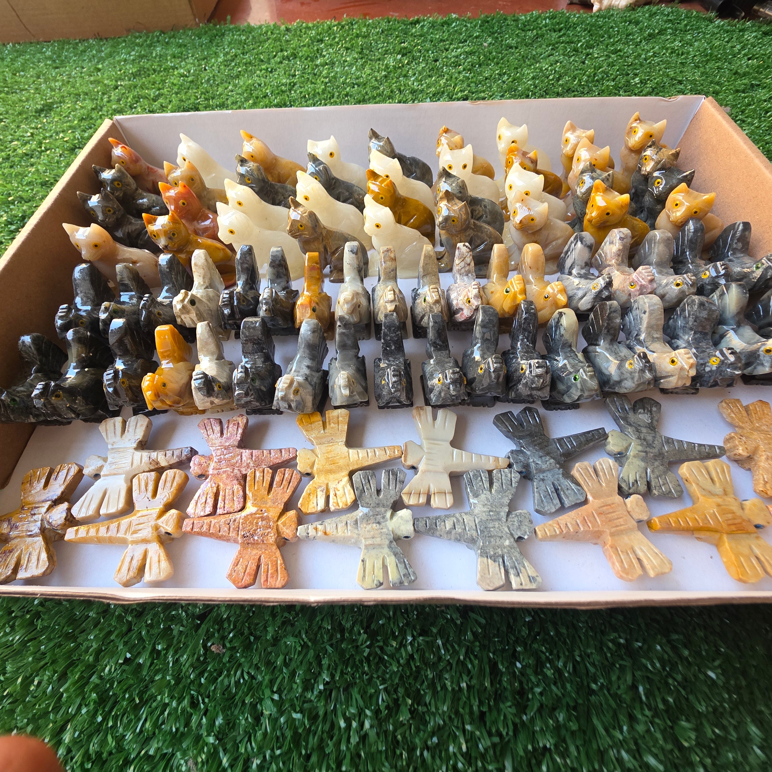 Lot 87 pcs Soapstone Animals