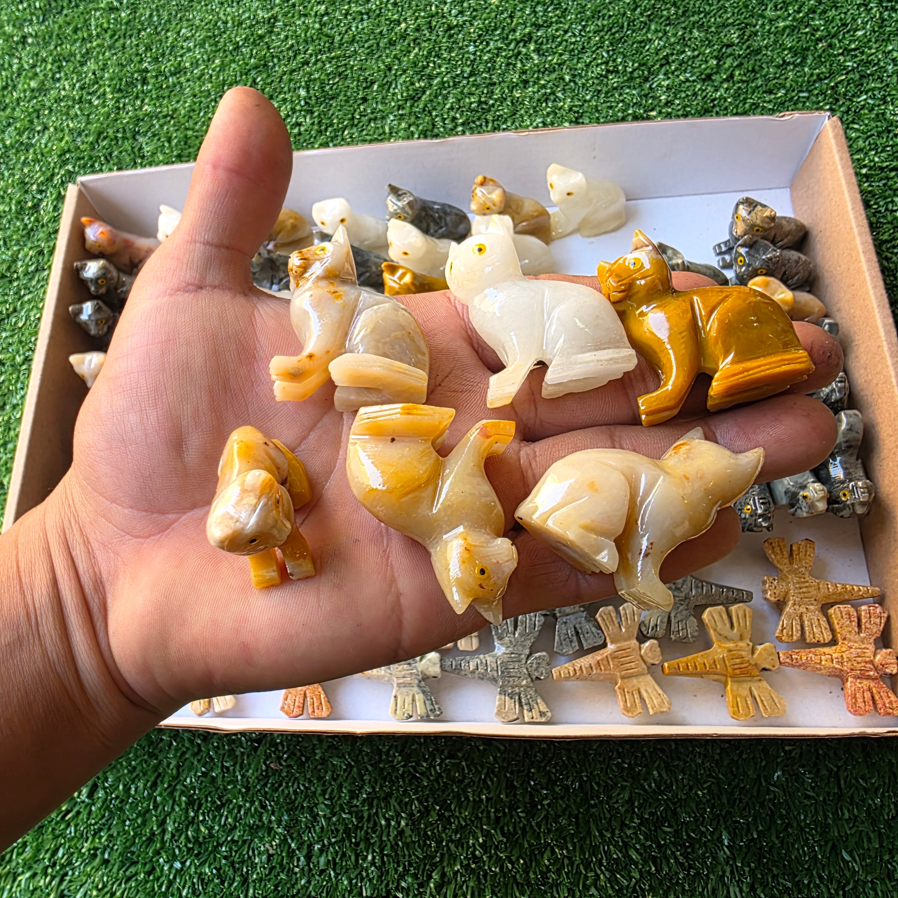 Lot 87 pcs Soapstone Animals