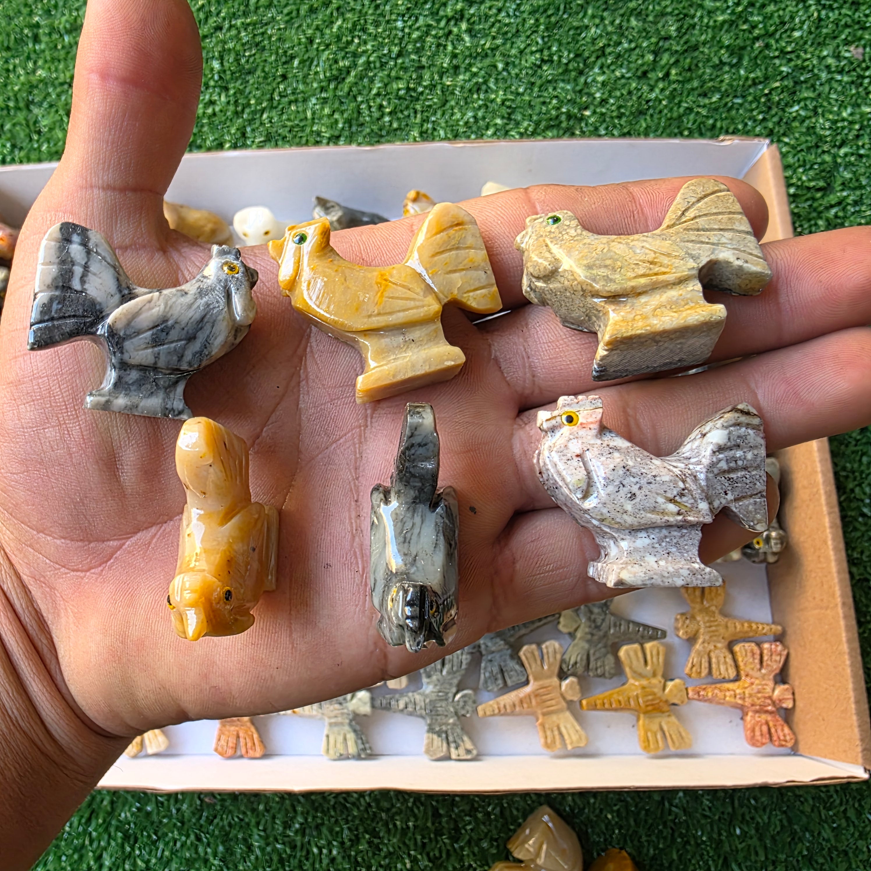 Lot 87 pcs Soapstone Animals