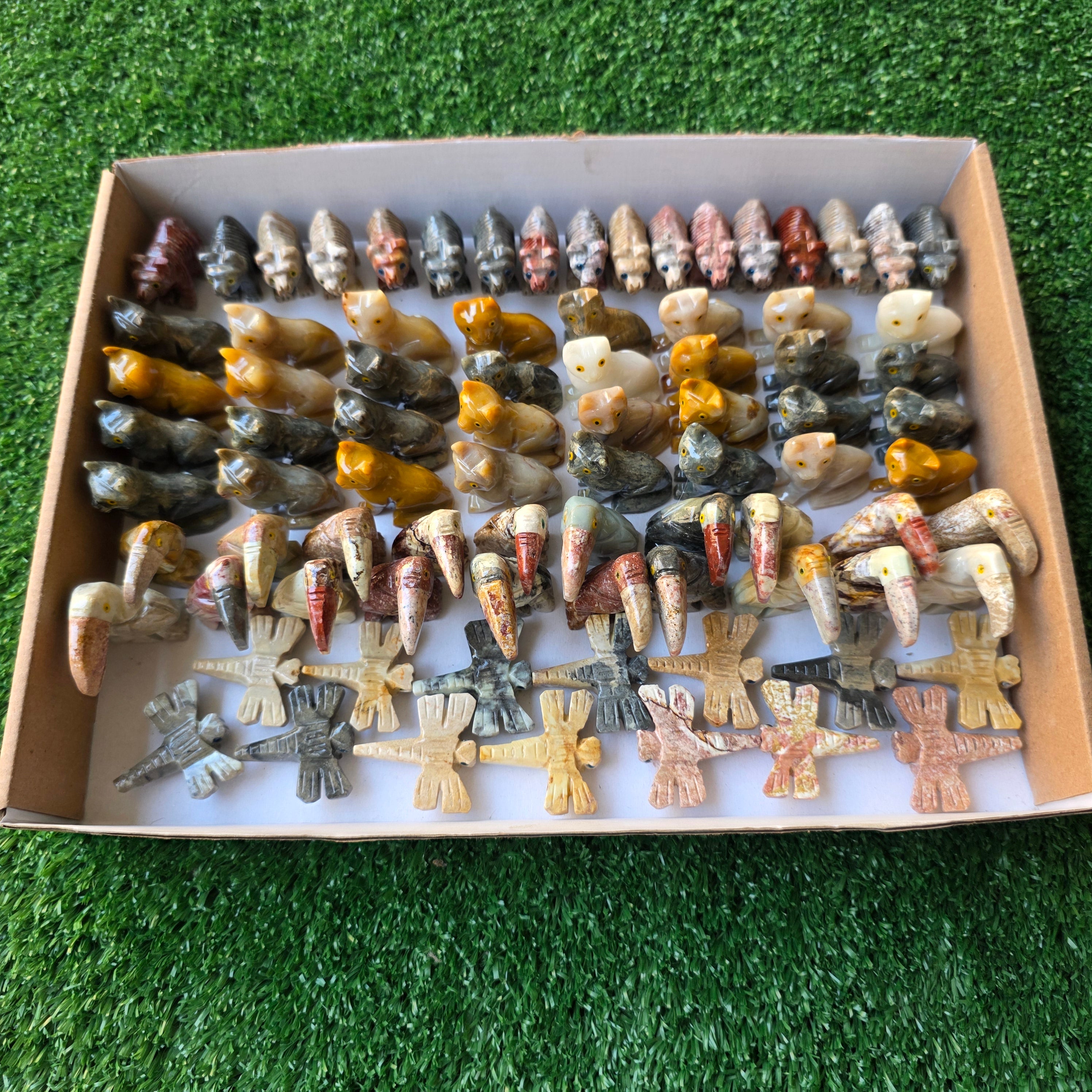 Lot 83 pcs Soapstone Animals