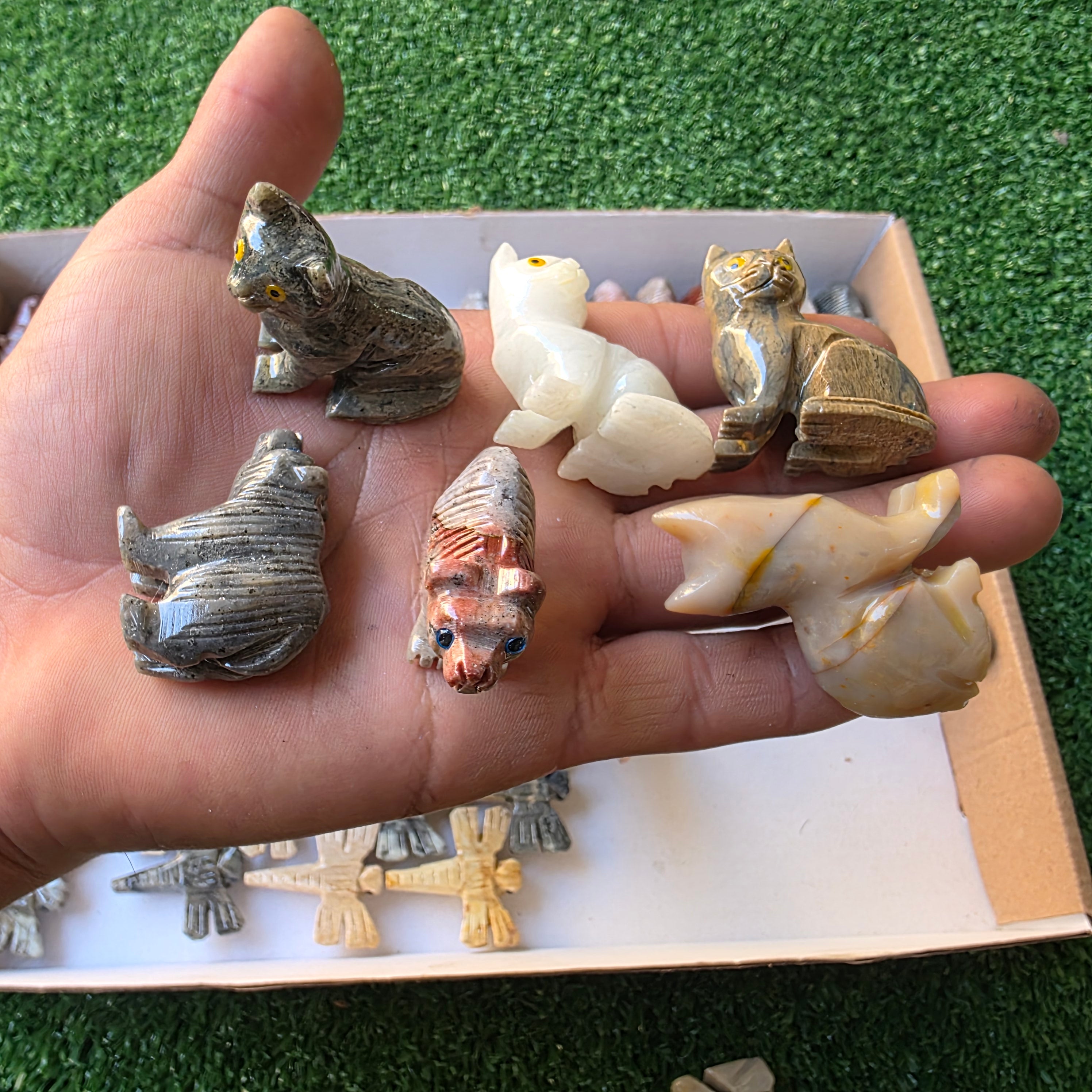 Lot 83 pcs Soapstone Animals