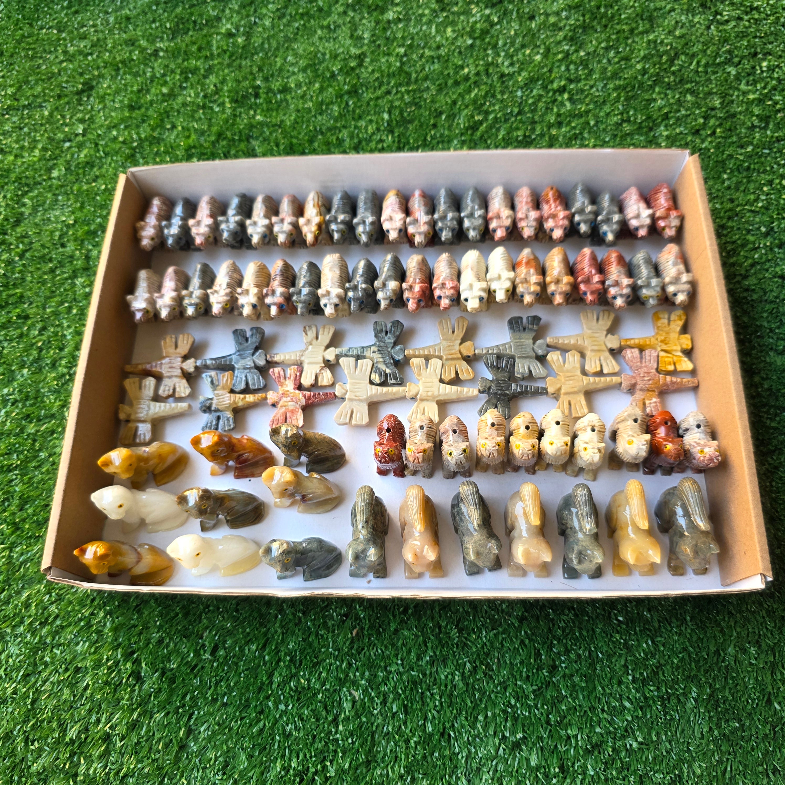 Lot 82 pcs Soapstone Animals