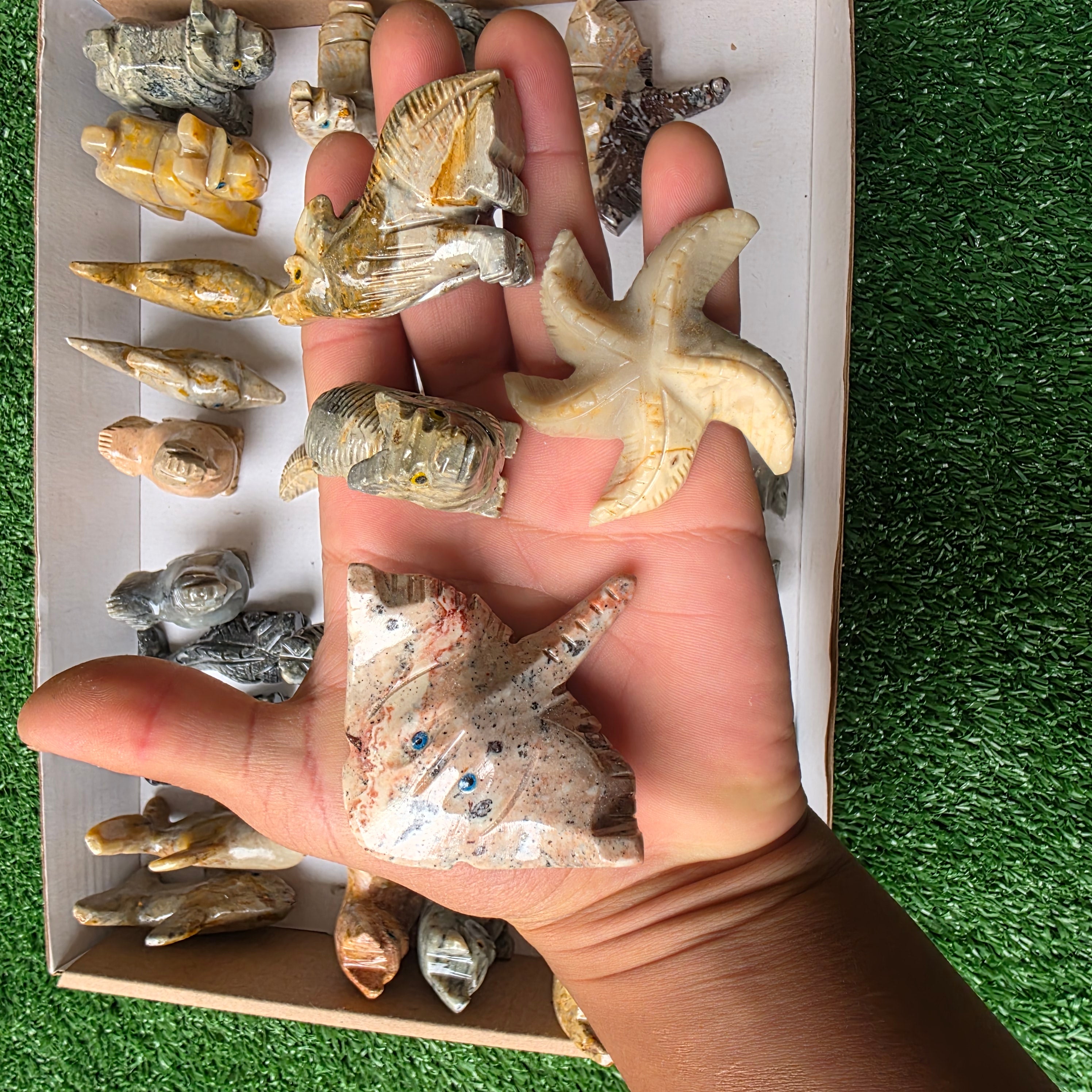 Lot 28 pcs Soapstone Animals
