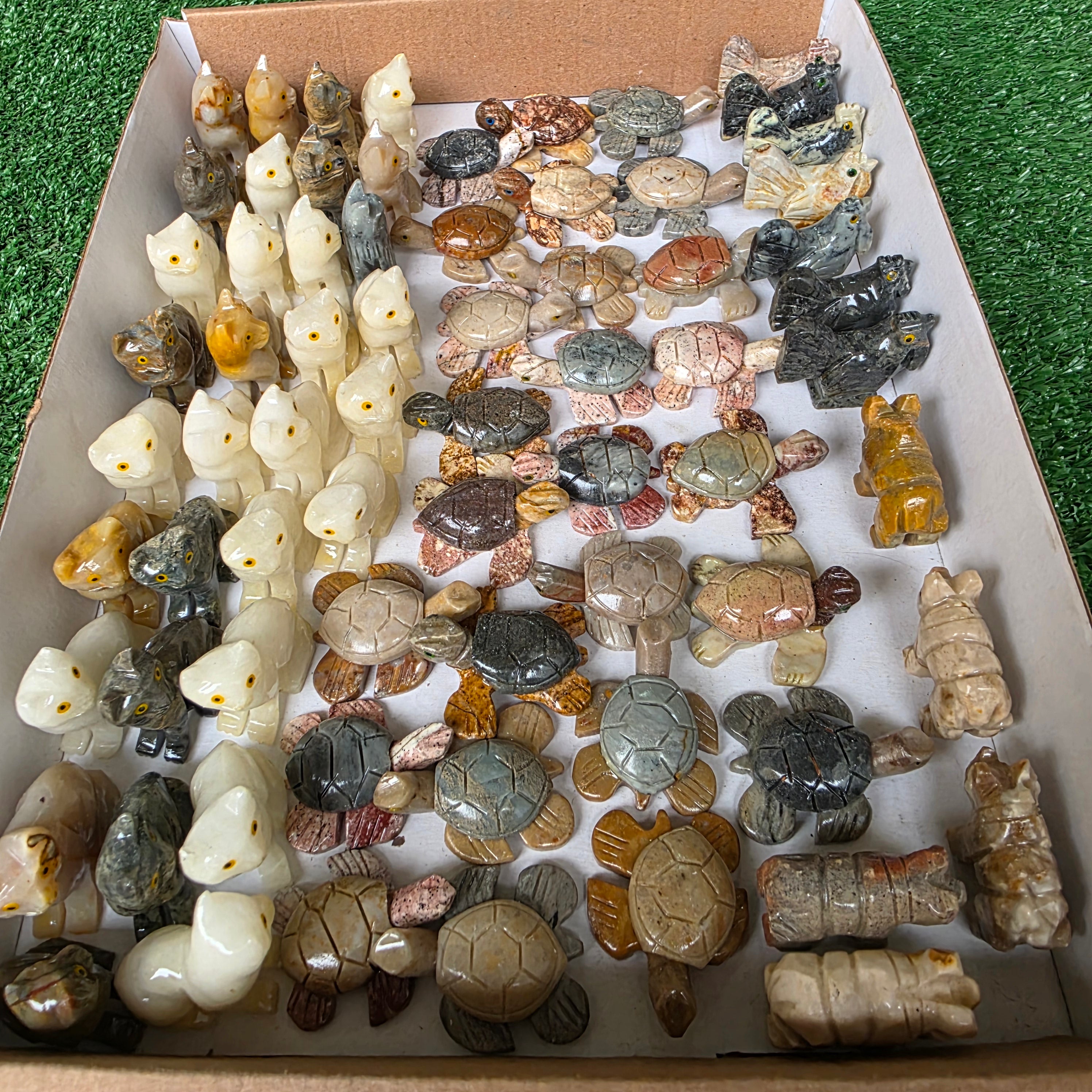 Lot 70 pcs Soapstone Animals