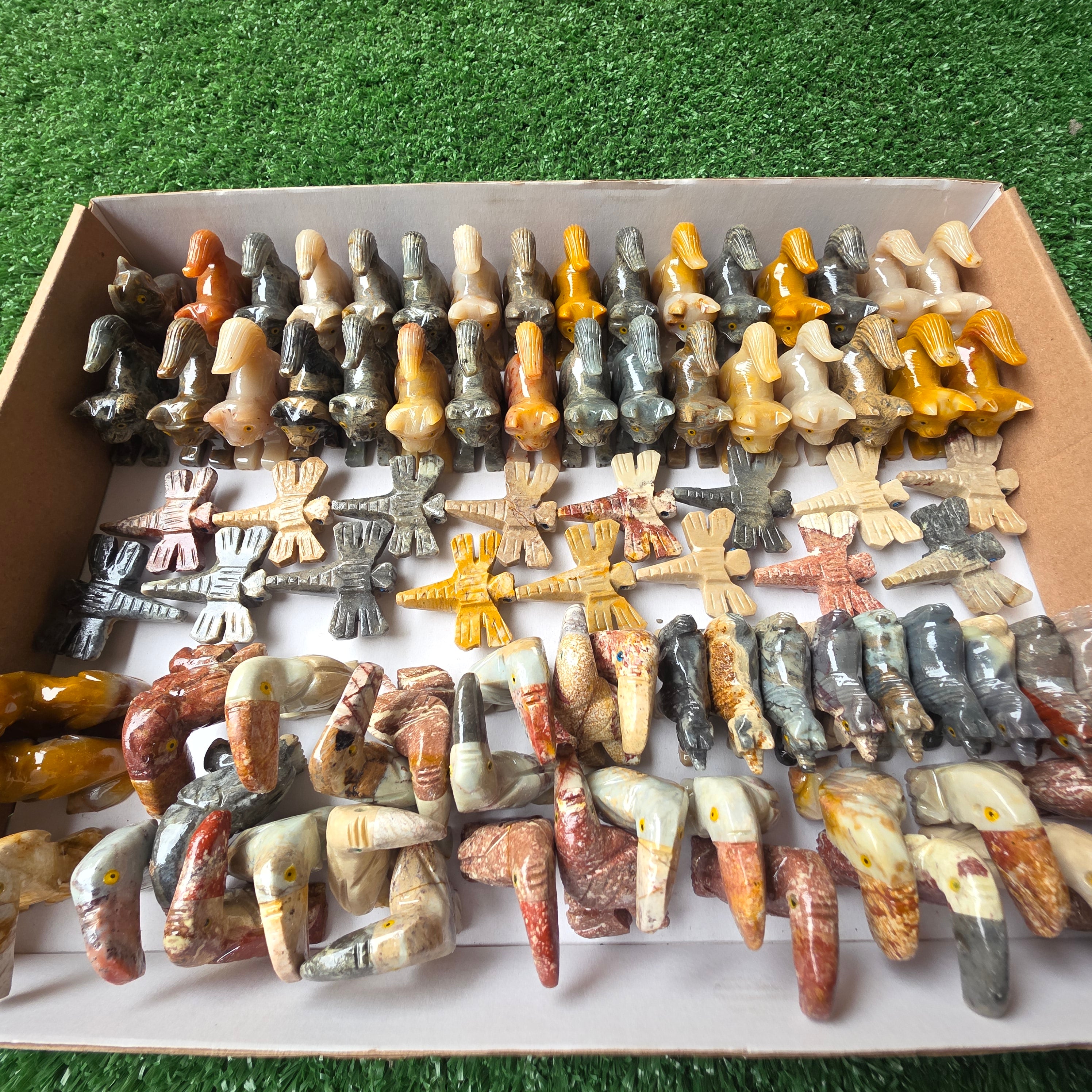 Lot 85 pcs Soapstone Animals