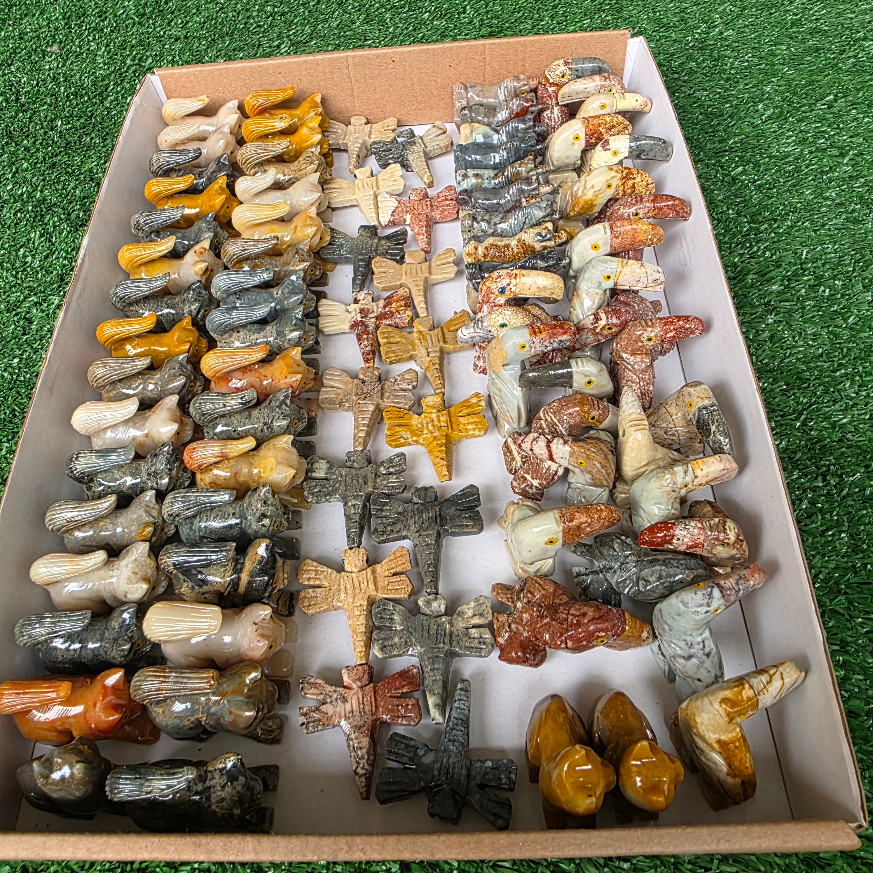 Lot 85 pcs Soapstone Animals