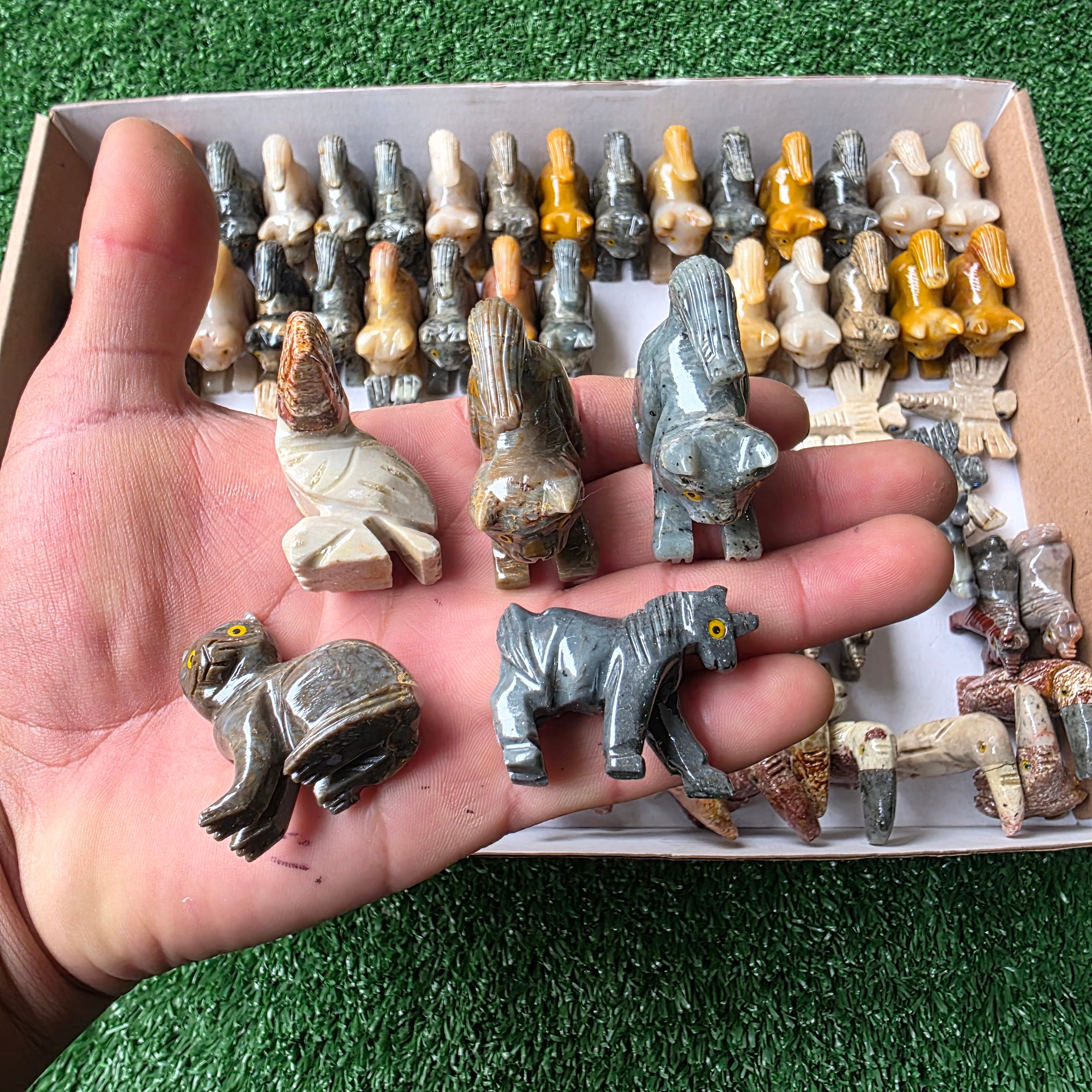 Lot 85 pcs Soapstone Animals