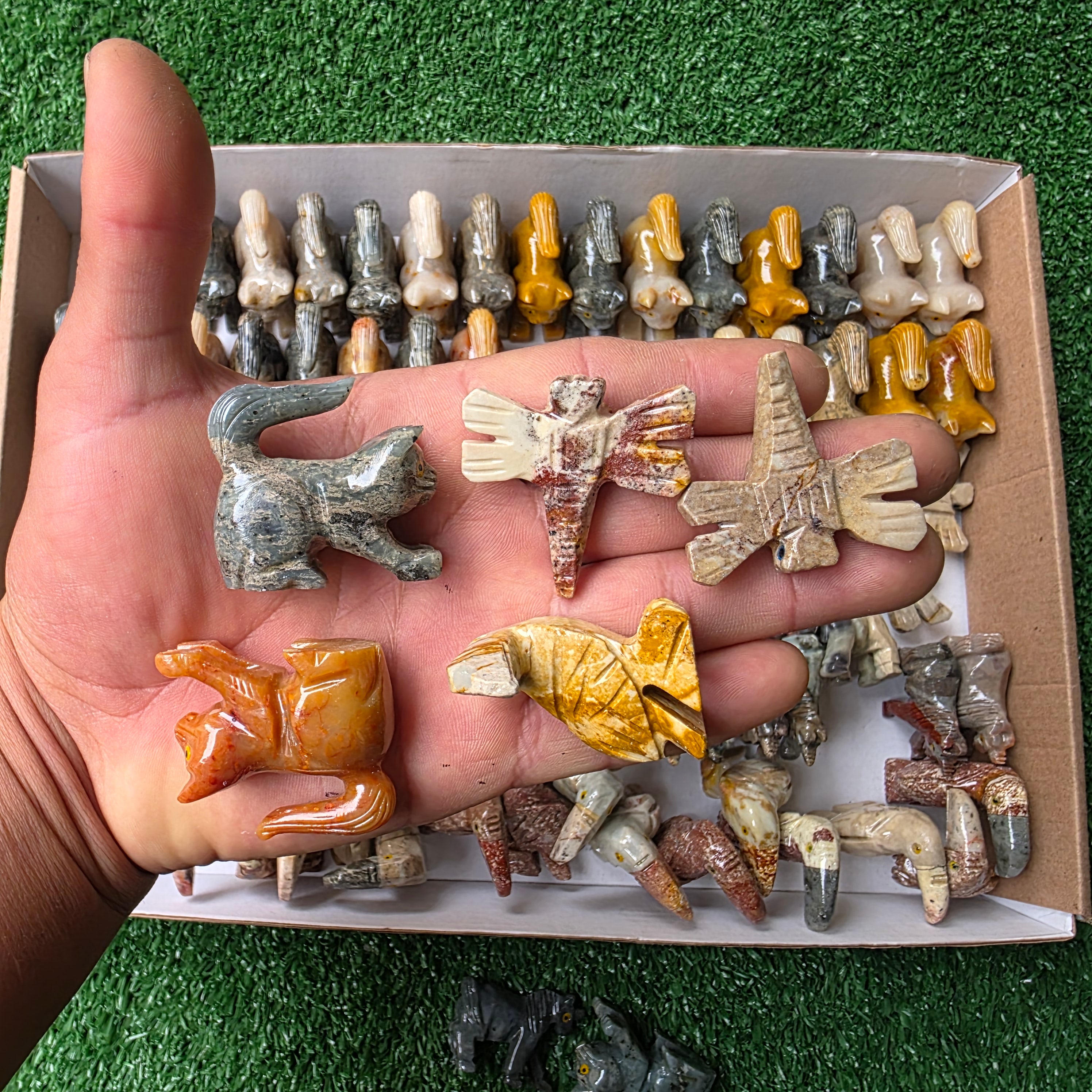 Lot 85 pcs Soapstone Animals