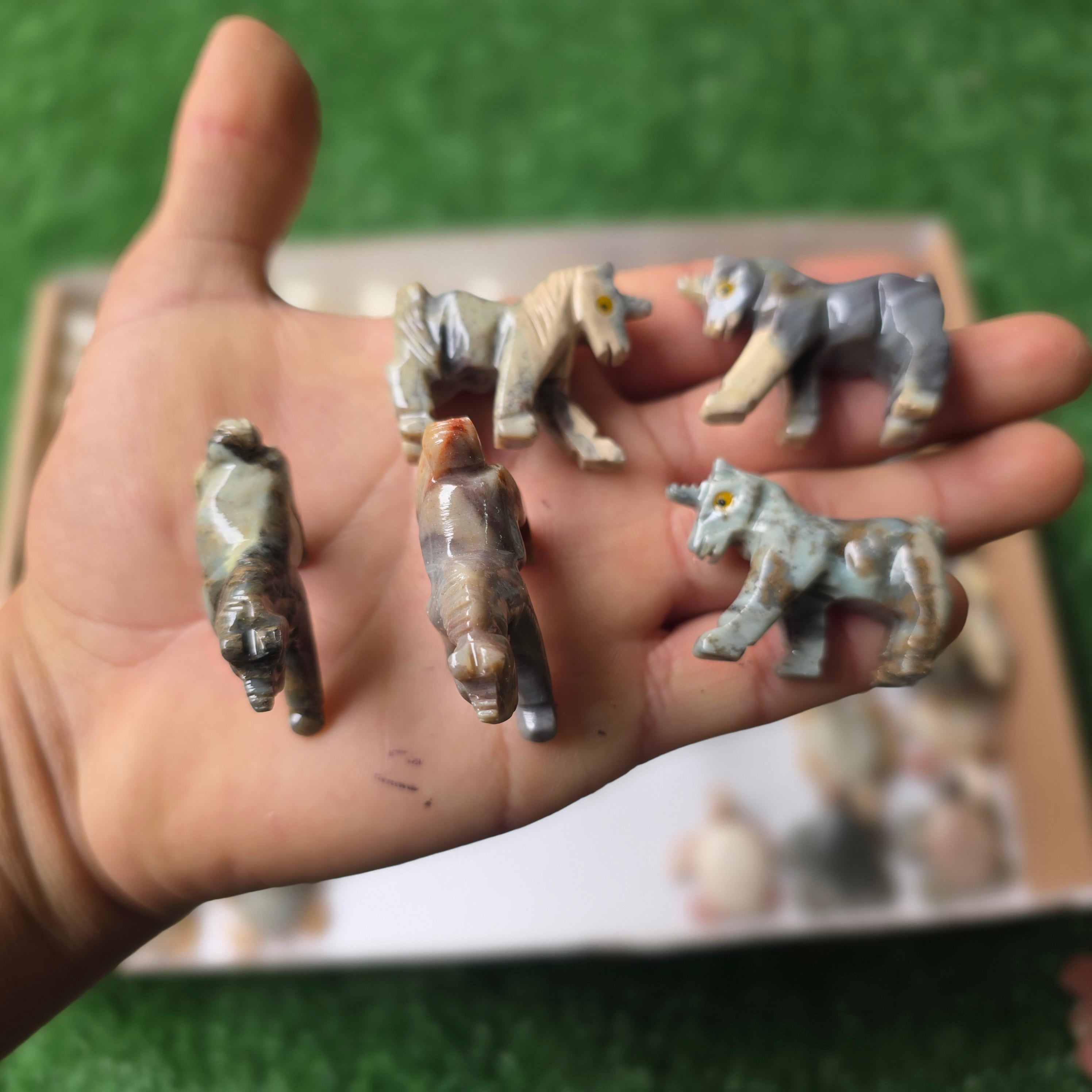 Lot 97 pcs Soapstone Animals