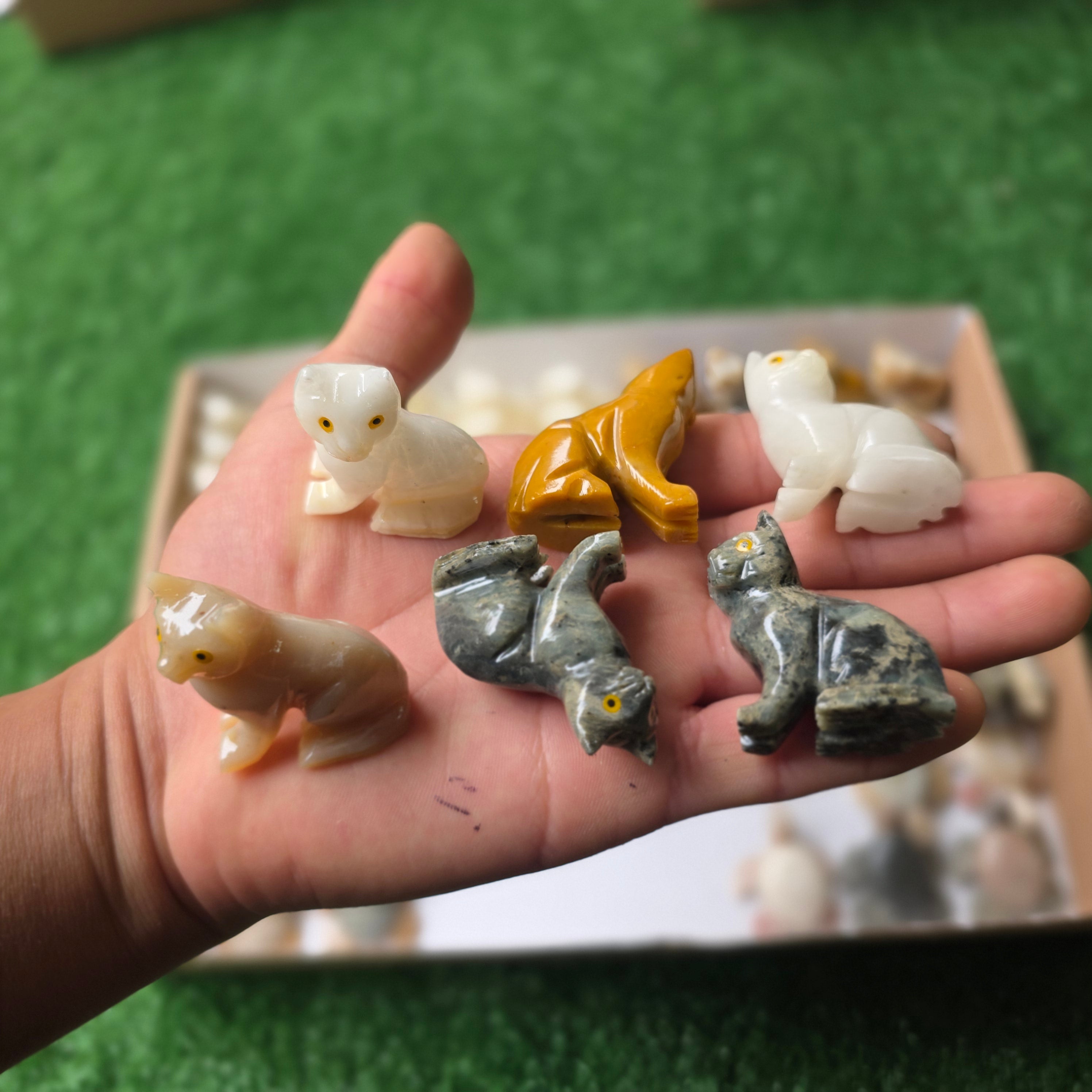 Lot 97 pcs Soapstone Animals