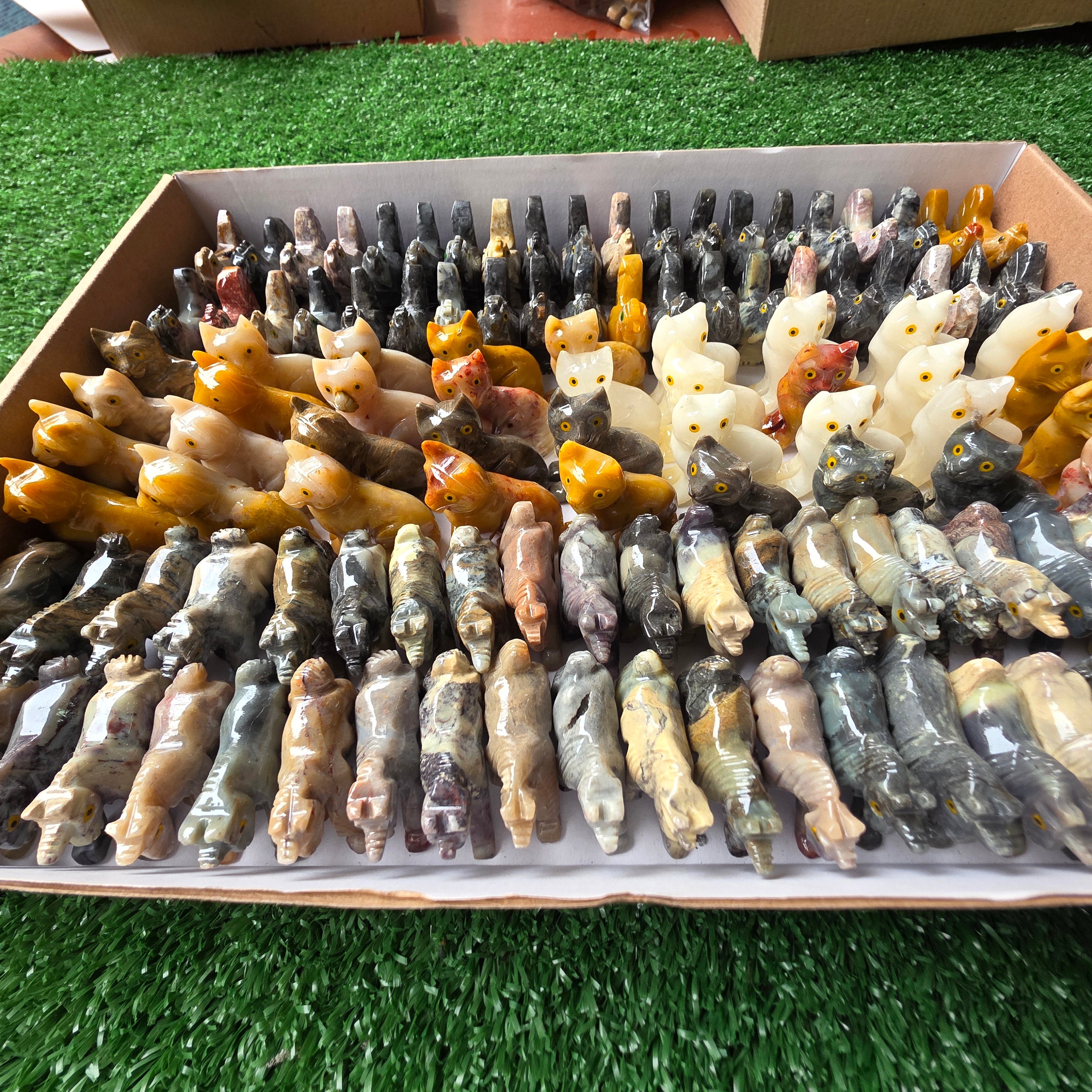 Lot 118 pcs Soapstone Animals