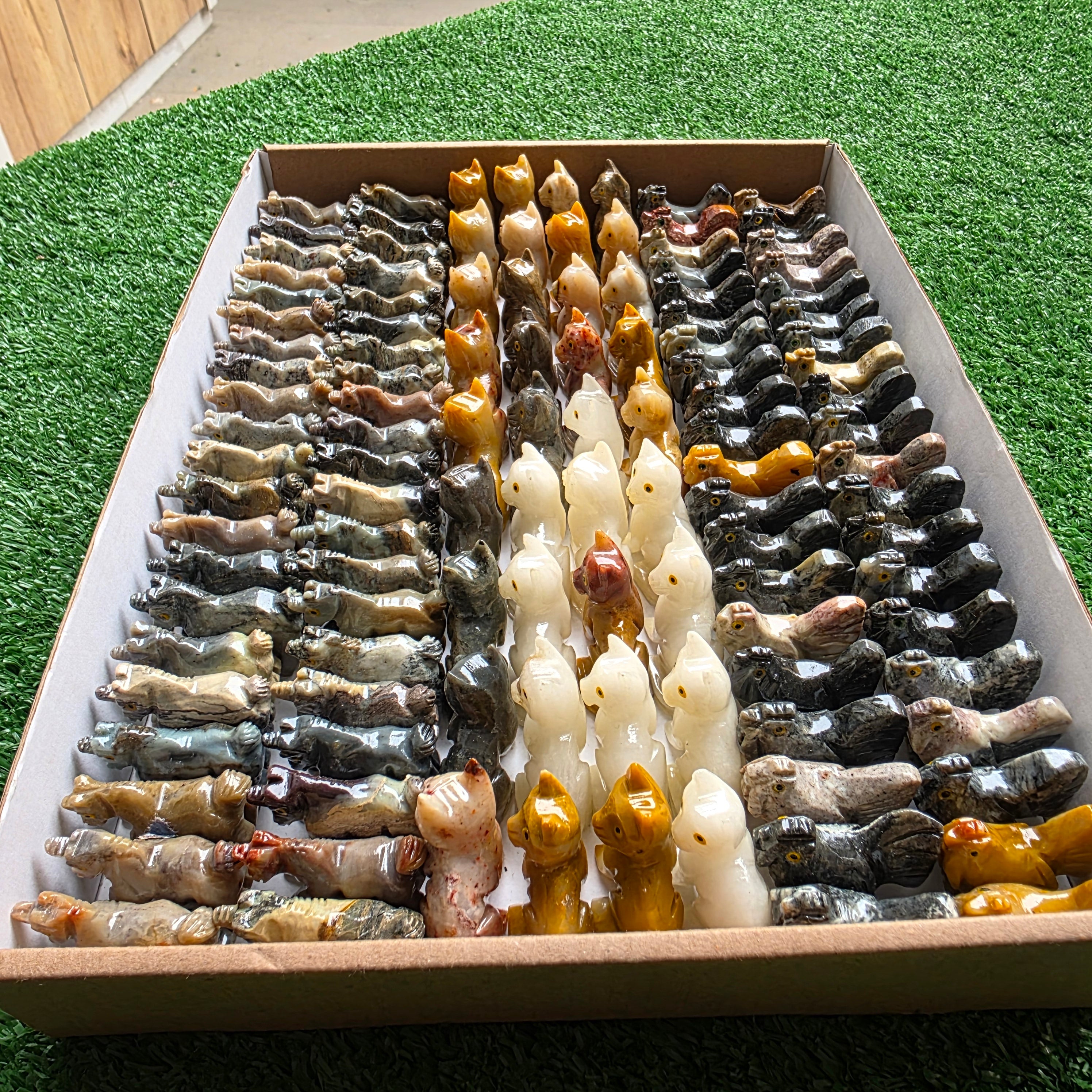 Lot 118 pcs Soapstone Animals