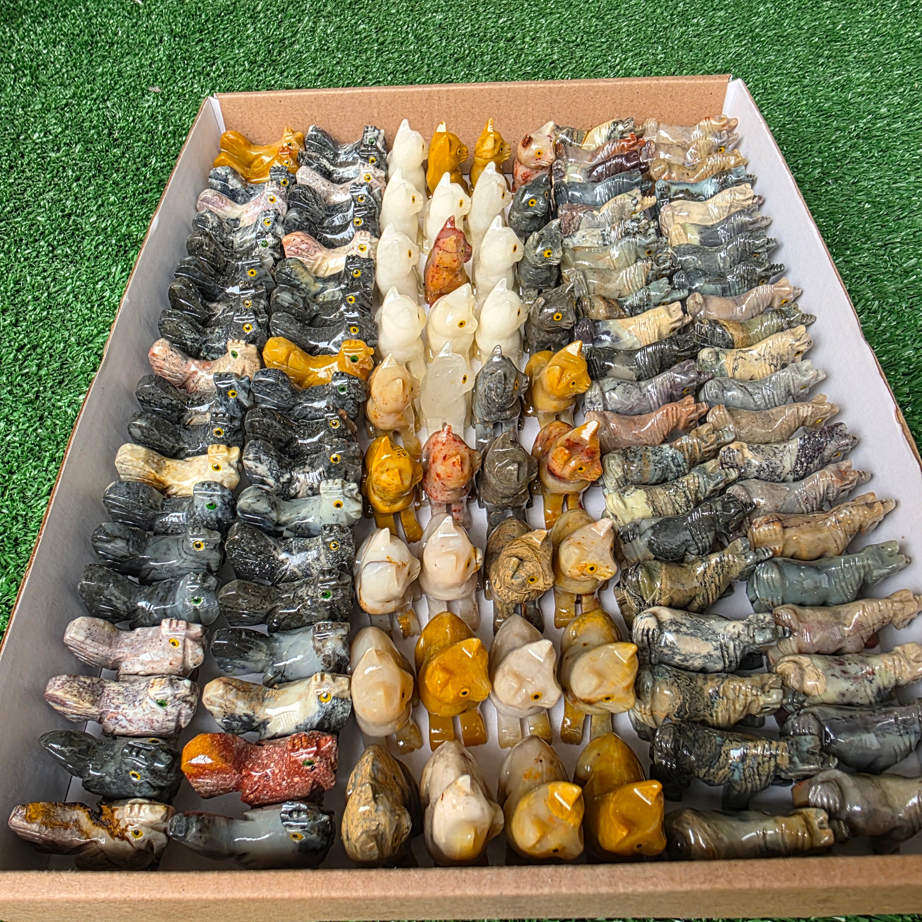 Lot 118 pcs Soapstone Animals