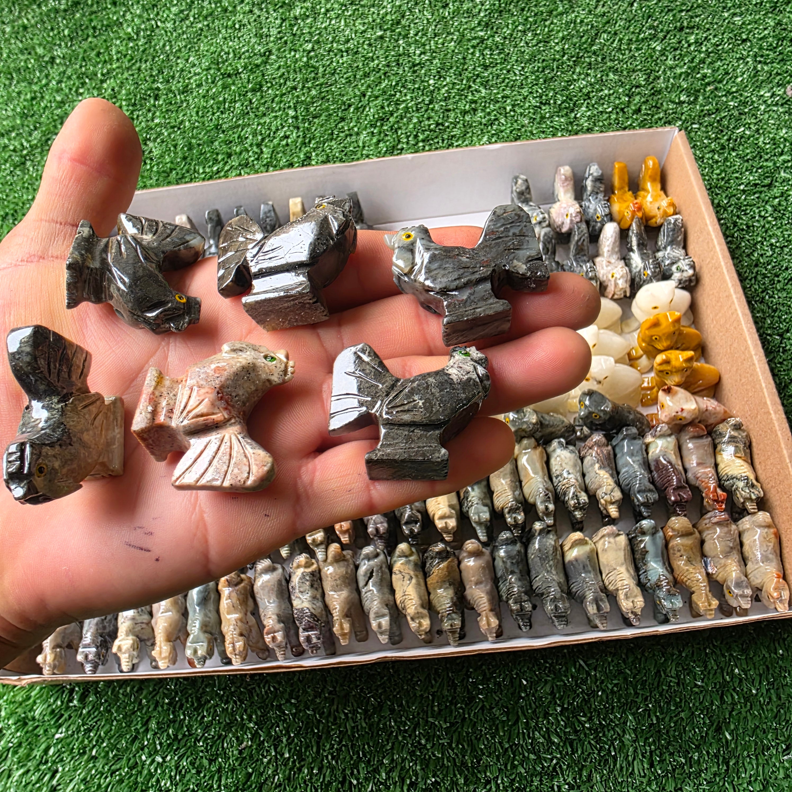 Lot 118 pcs Soapstone Animals
