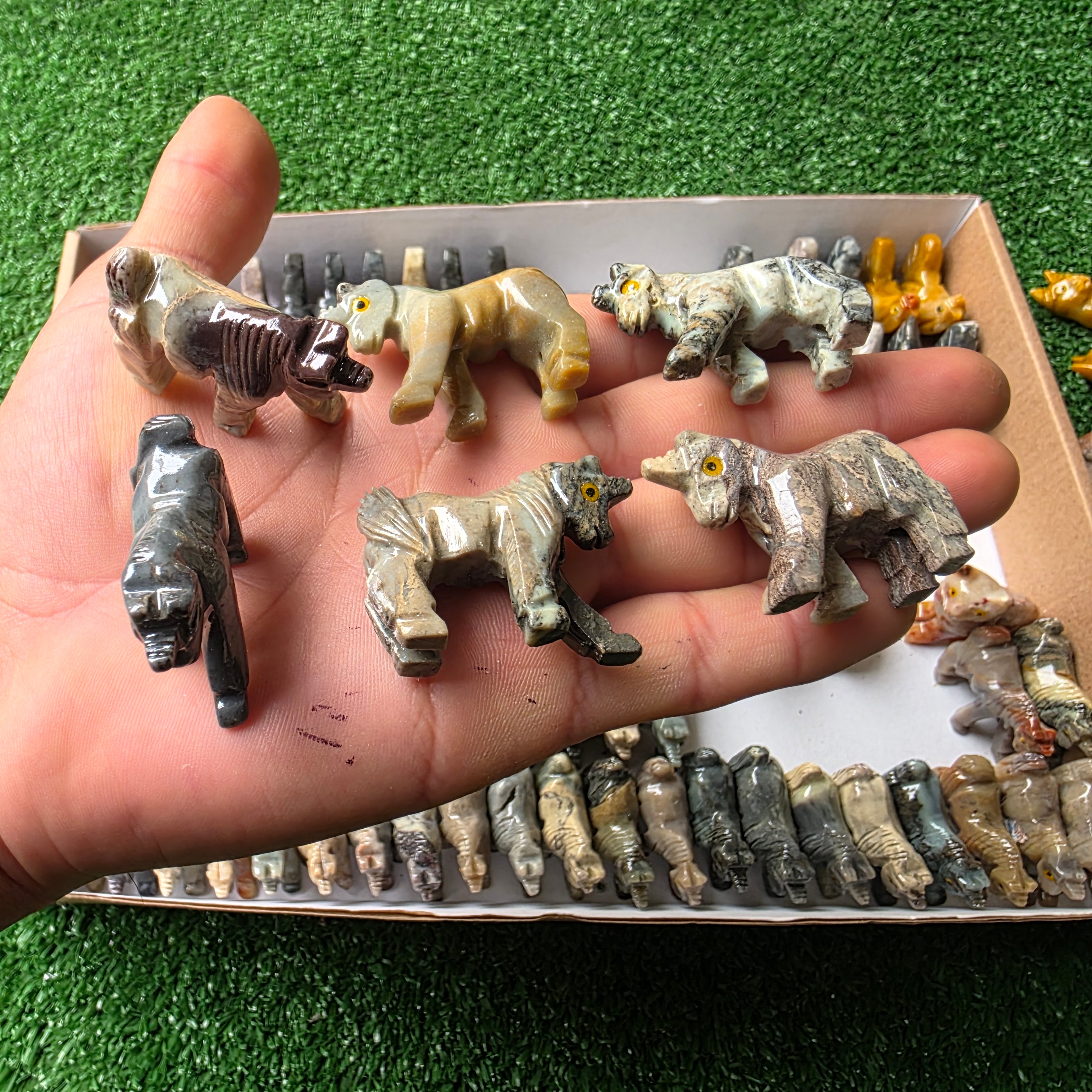 Lot 118 pcs Soapstone Animals