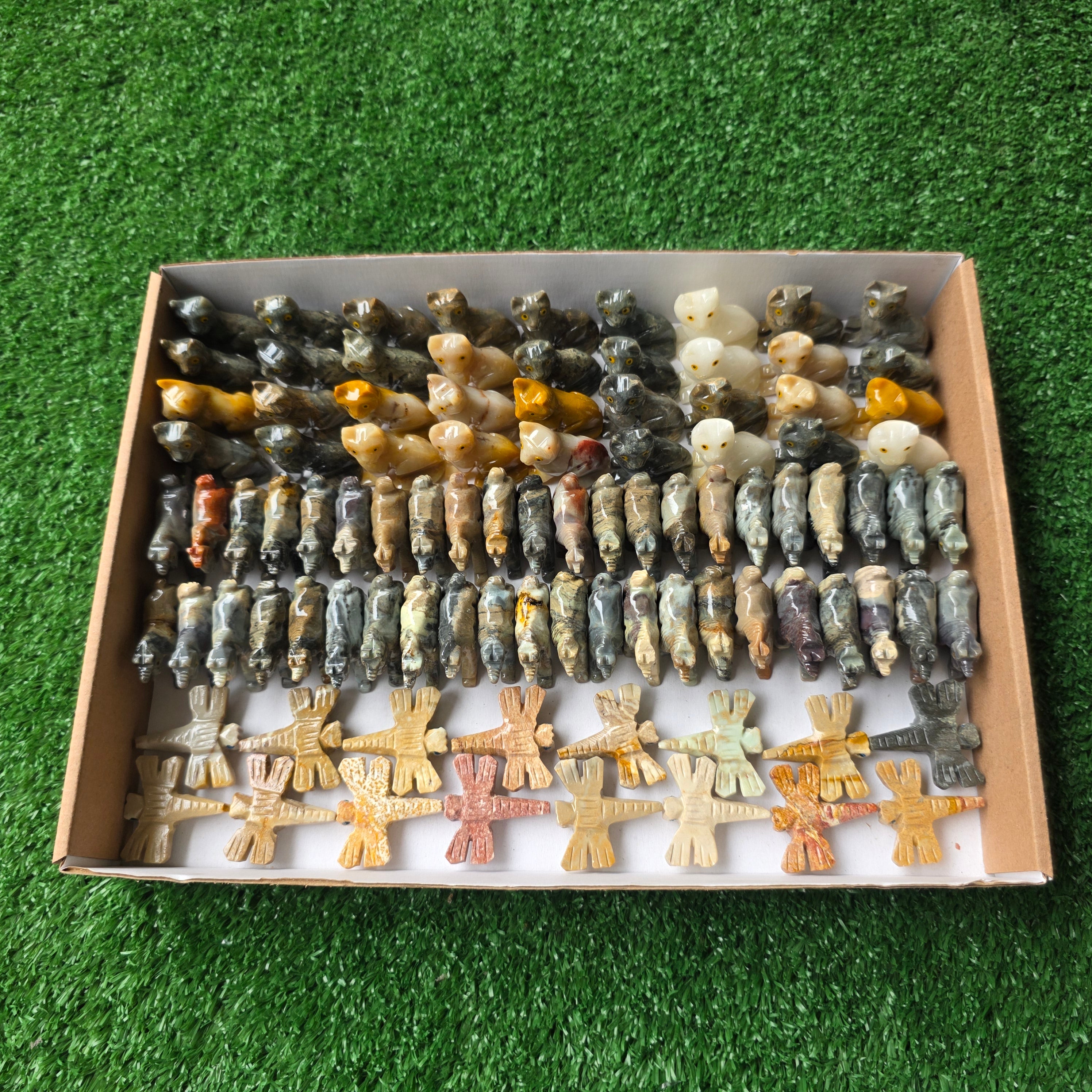 Lot 96 pcs Soapstone Animals