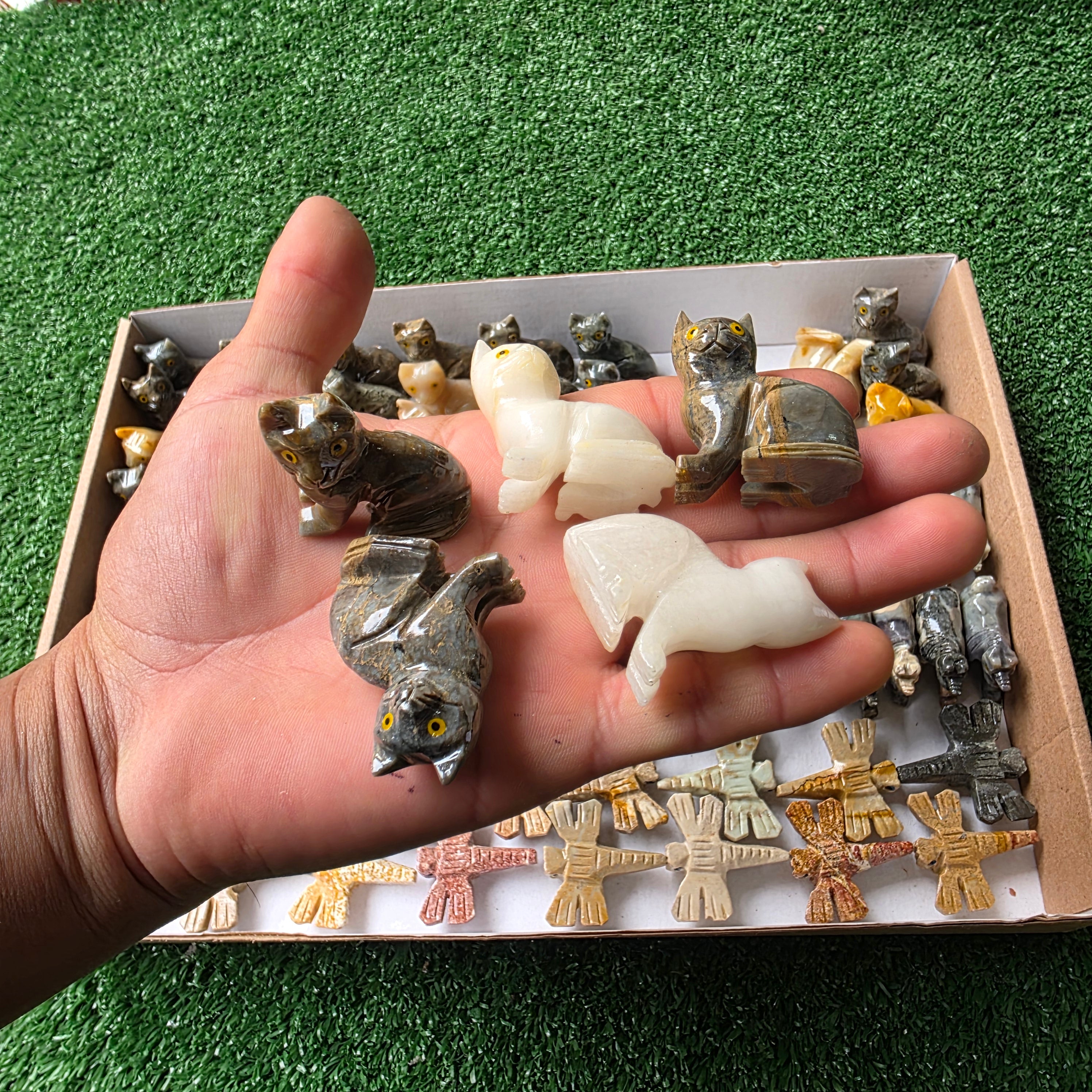 Lot 96 pcs Soapstone Animals