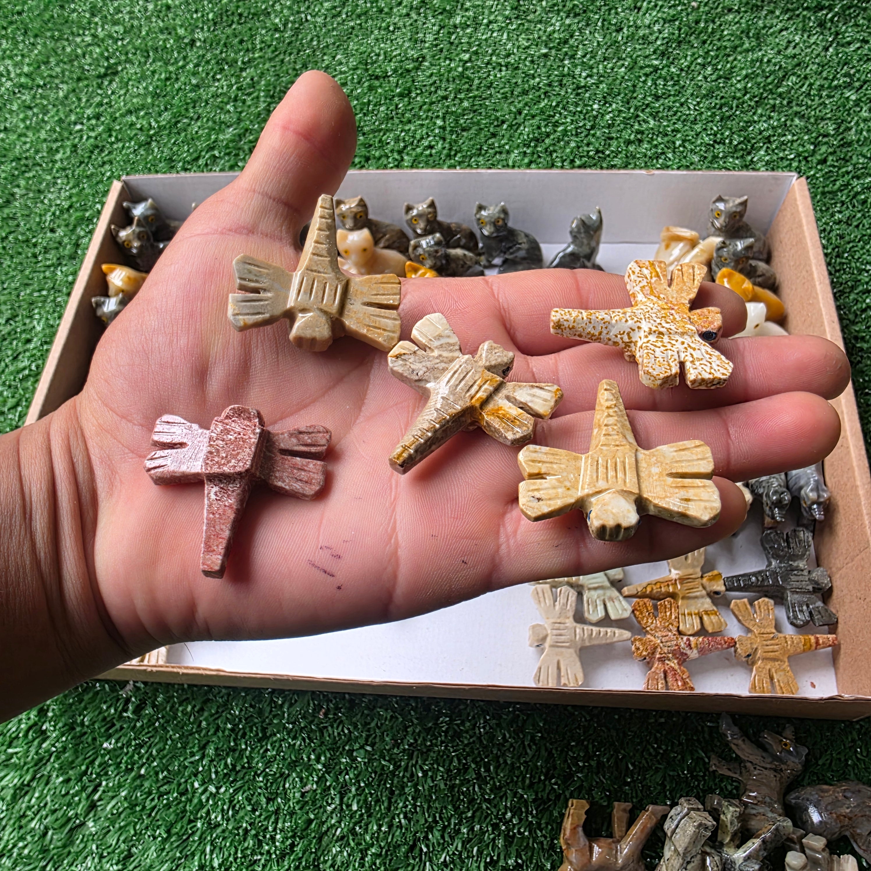 Lot 96 pcs Soapstone Animals