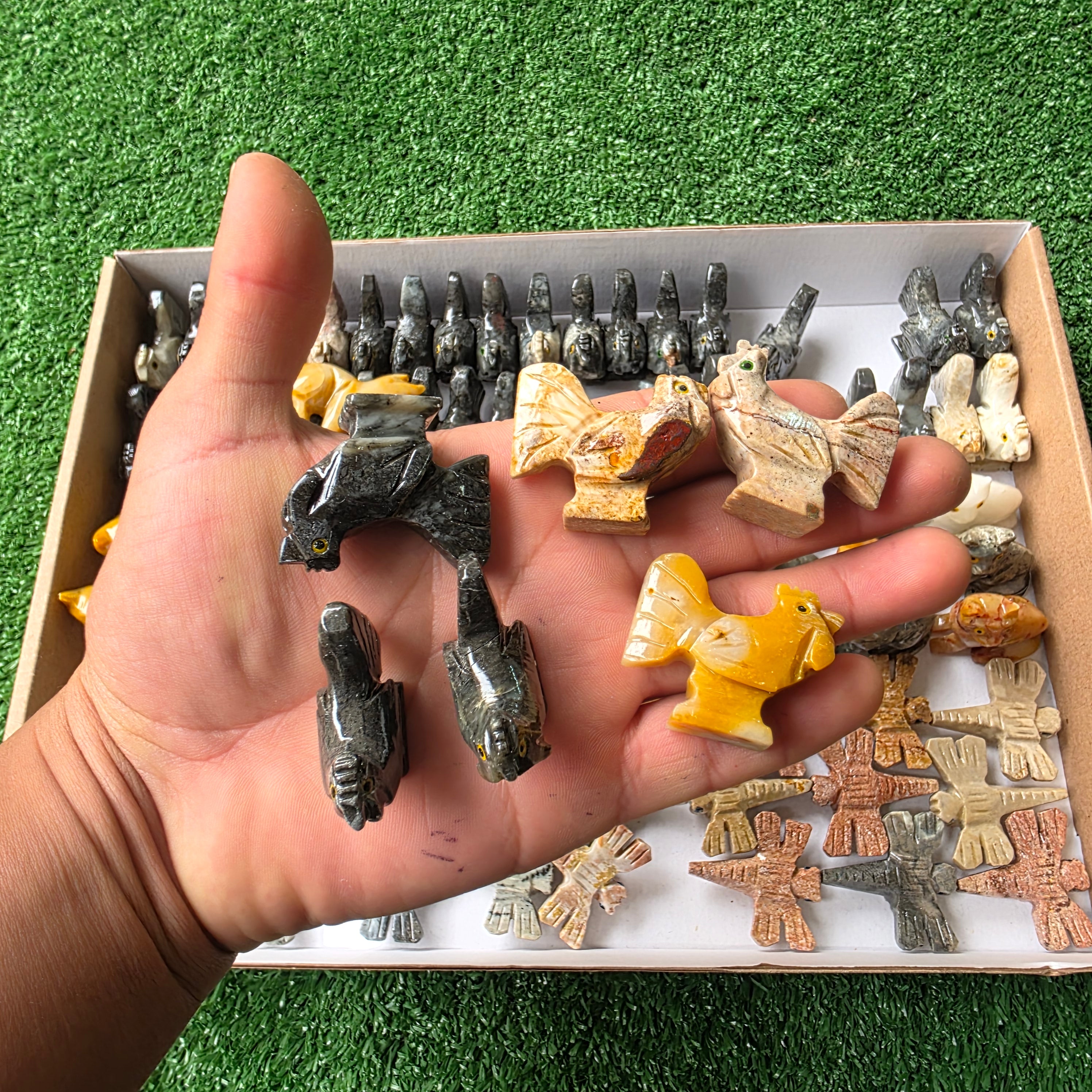 Lot 90 pcs Soapstone Animals
