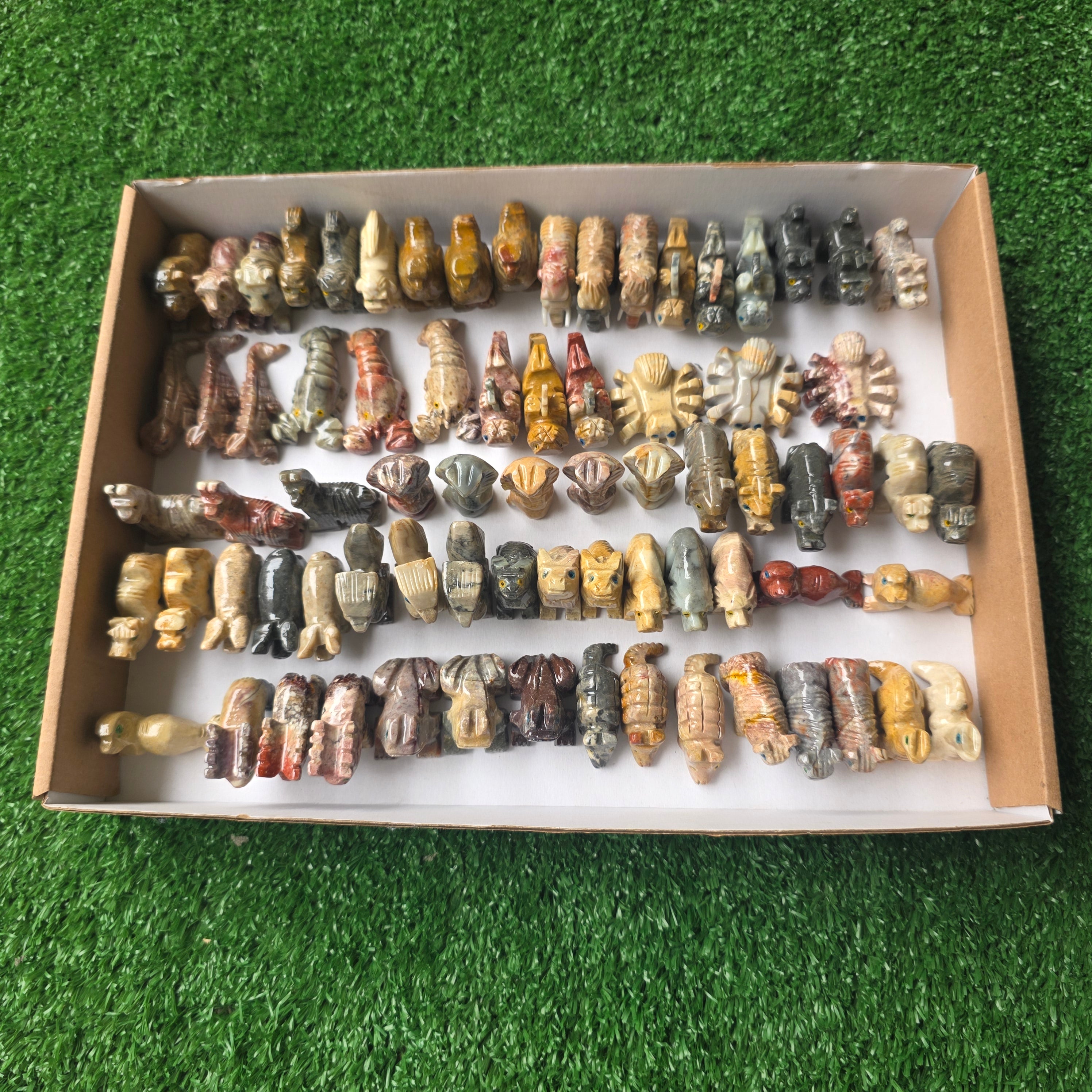 Lot 75 pcs Soapstone Animals