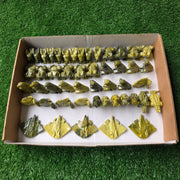 Lot 49 pcs Serpentine Animals