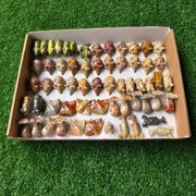 Lot 60 pcs Soapstone and Serpentine Animals