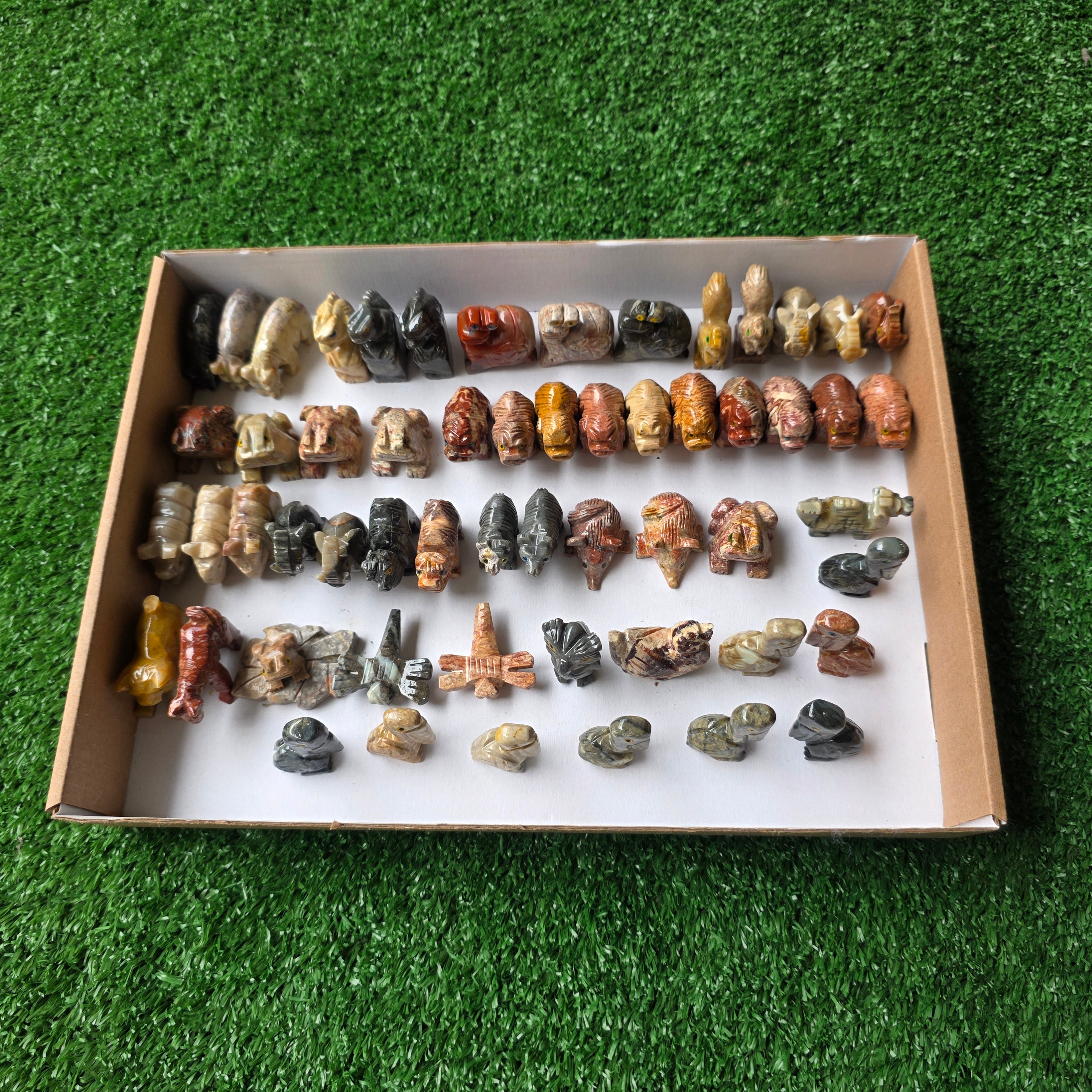 Lot 55 pcs Soapstone Animals
