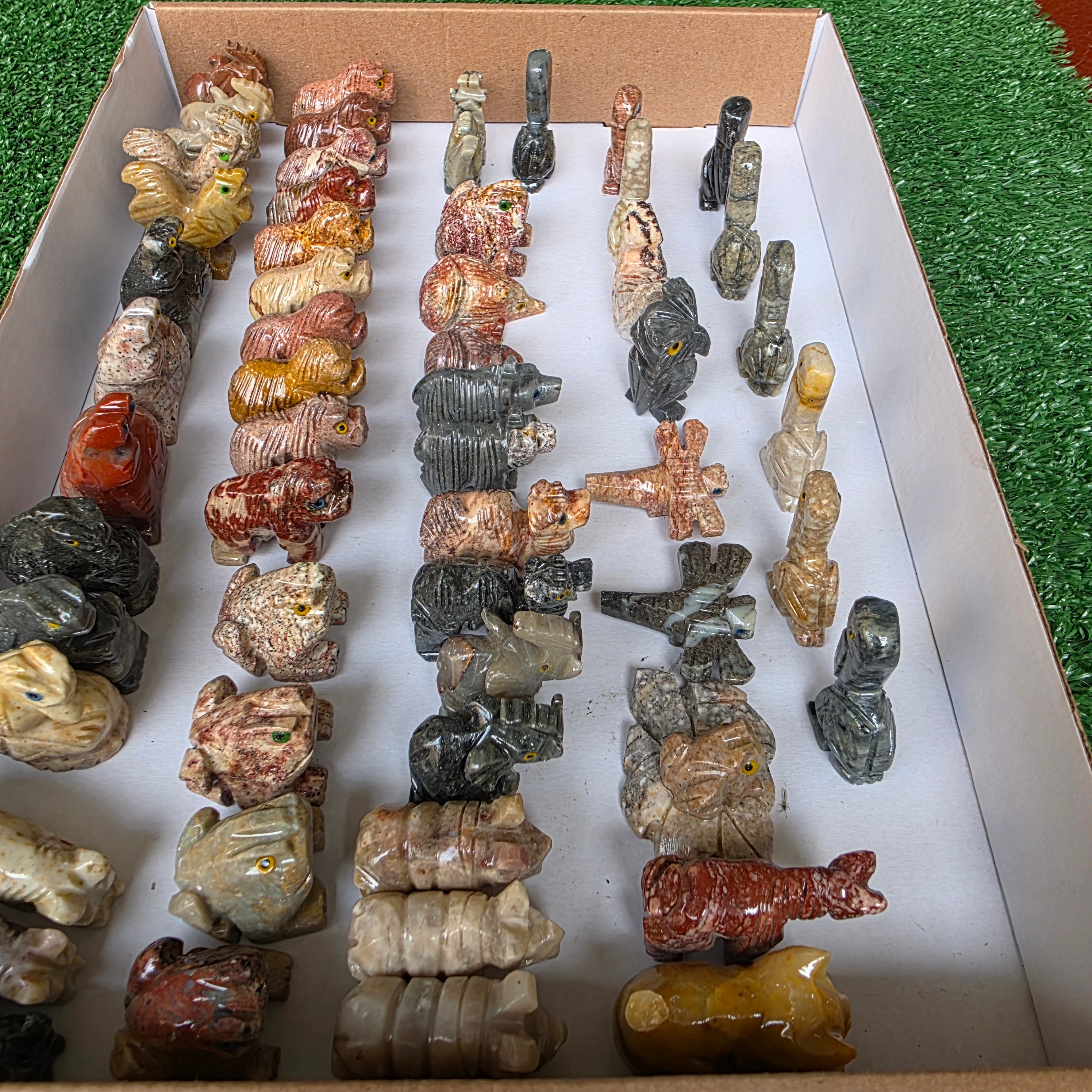 Lot 55 pcs Soapstone Animals