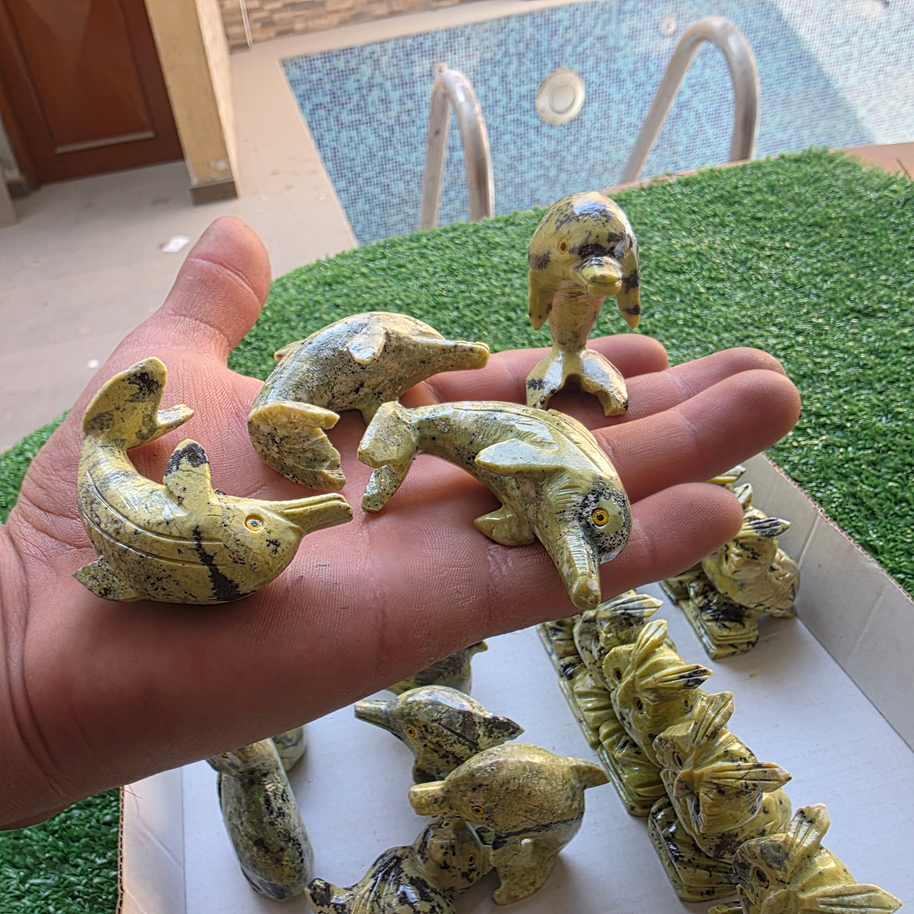 Lot 38 pcs Serpentine Animals