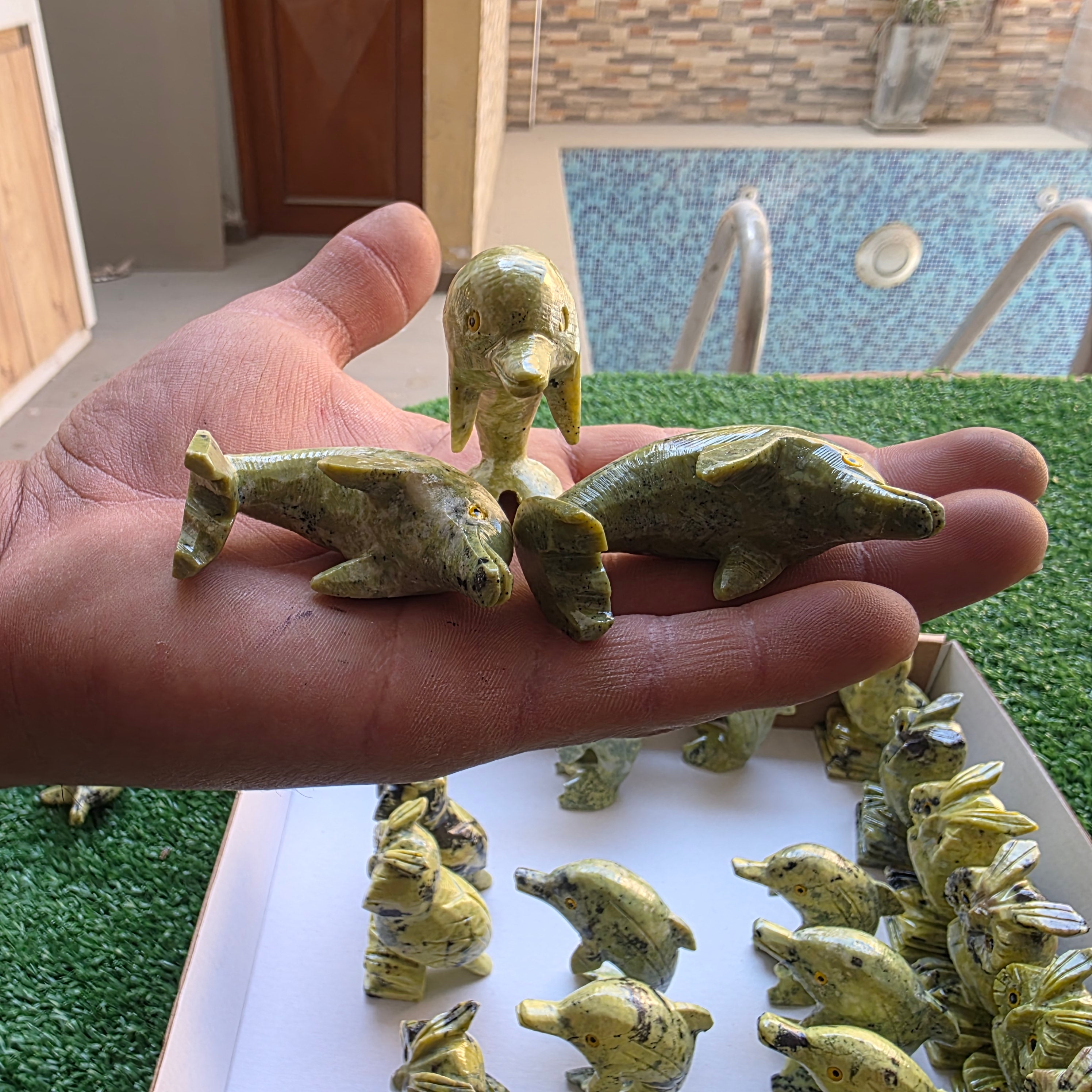 Lot 41 pcs Serpentine Animals