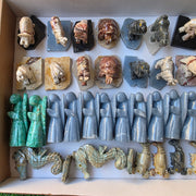 Lot 37 pcs Soapstone, Peruvian Turquoise and Angelite Animals