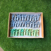 Lot 34 pcs Angelite and Peruvian Turquoise Angels