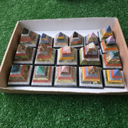 Lot 17 pcs multicolored pyramids