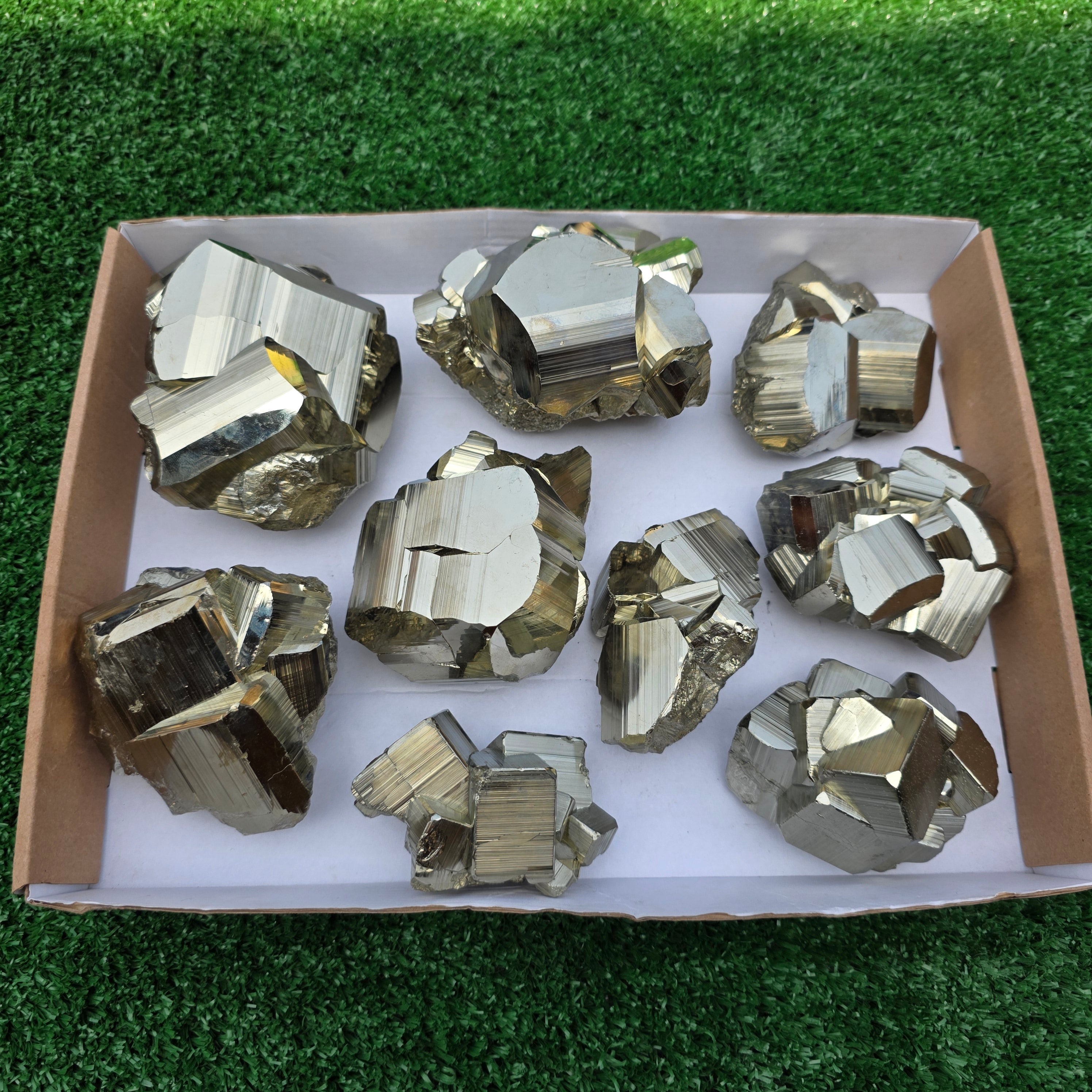 Lot 9 pcs Pyrite Coco Rough