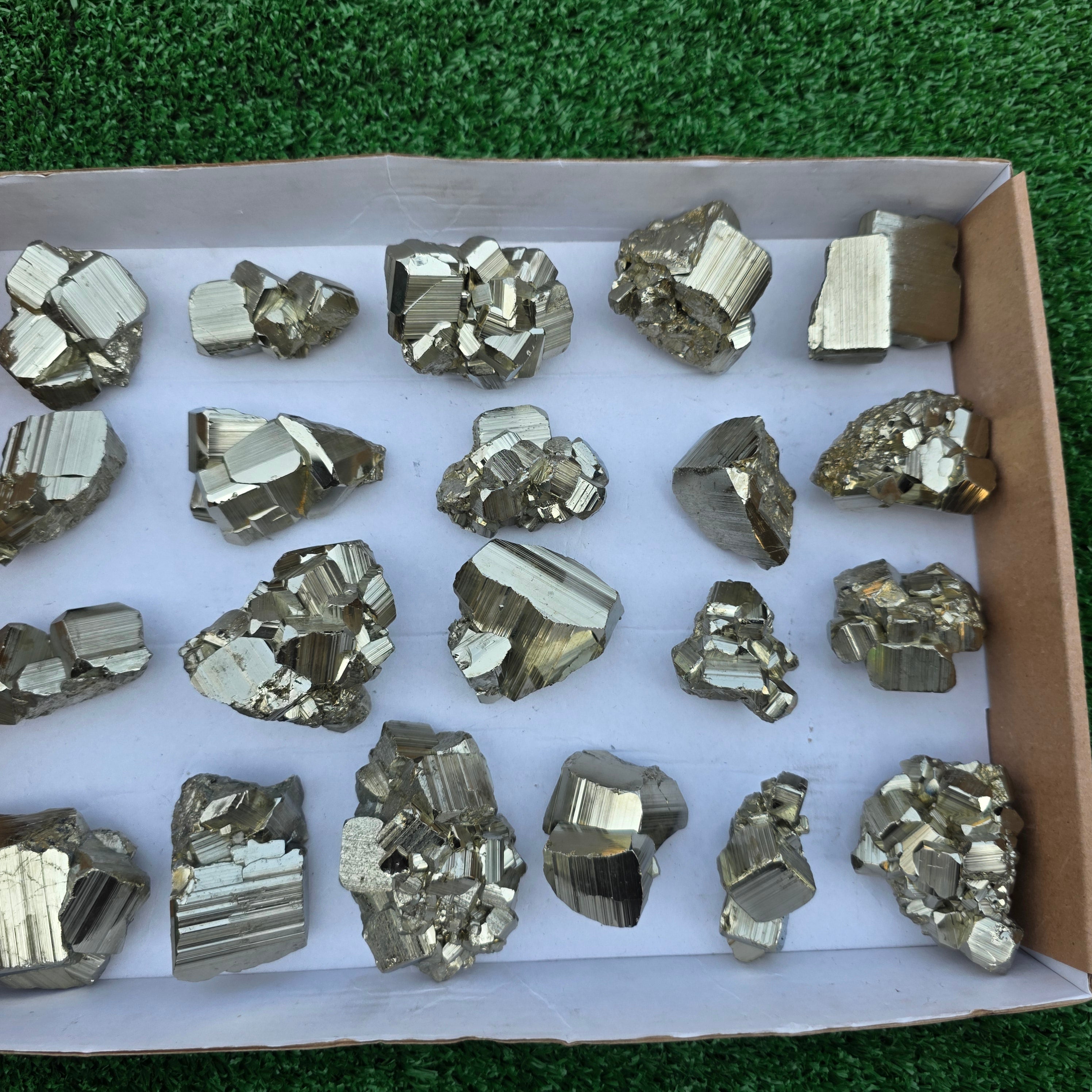 Lot 21 pcs Pyrite Coco Rough