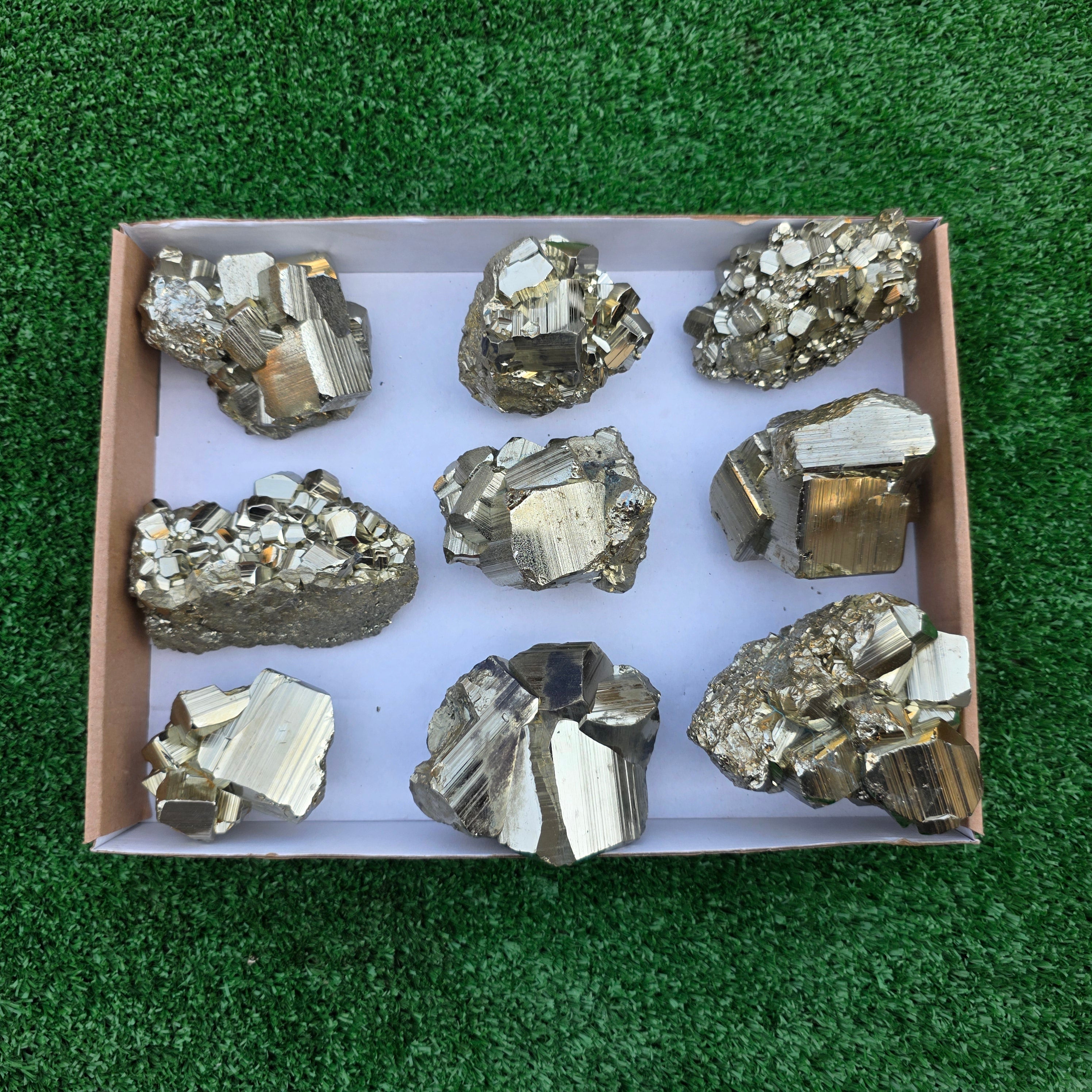 Lot 9 pcs Pyrite Coco Rough