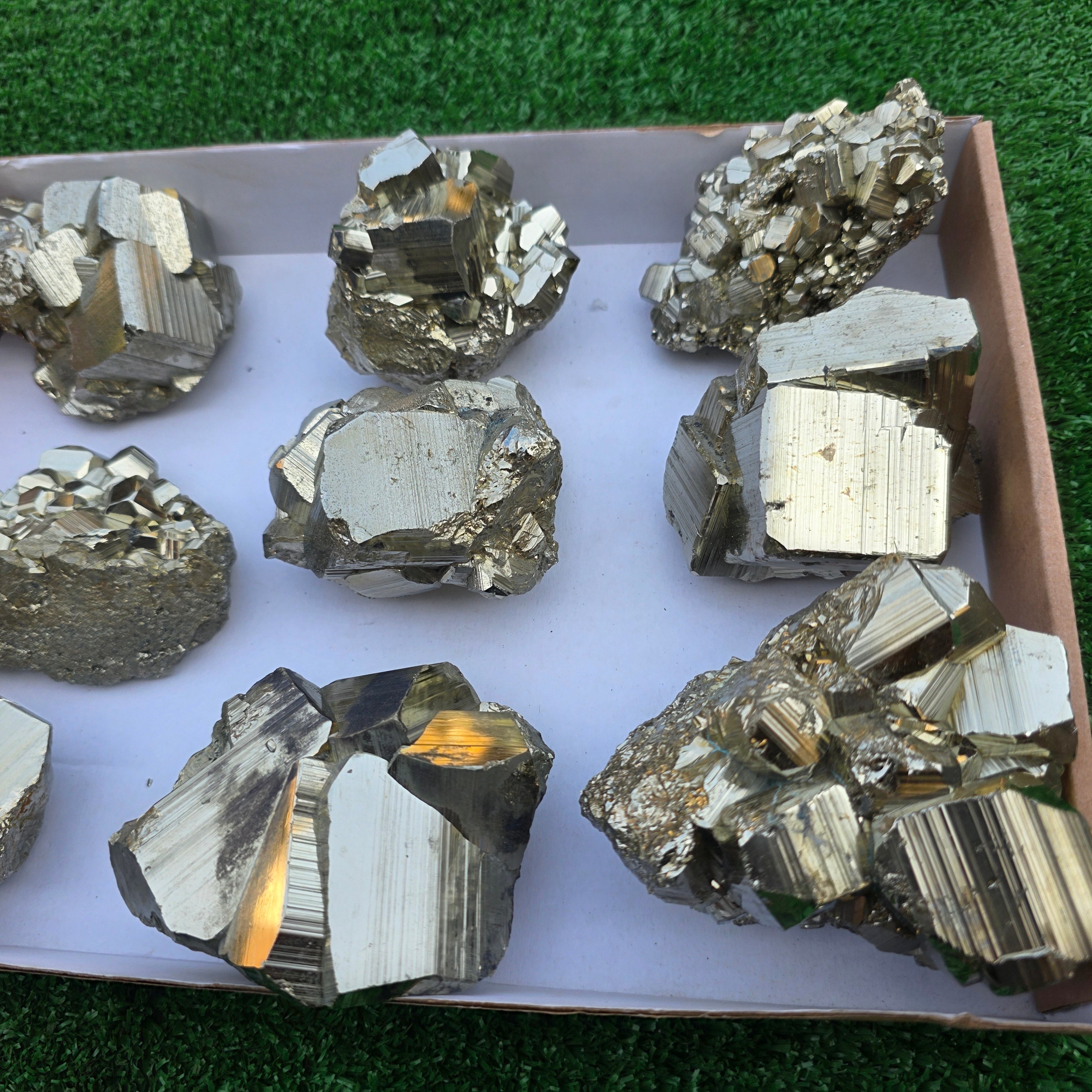 Lot 9 pcs Pyrite Coco Rough