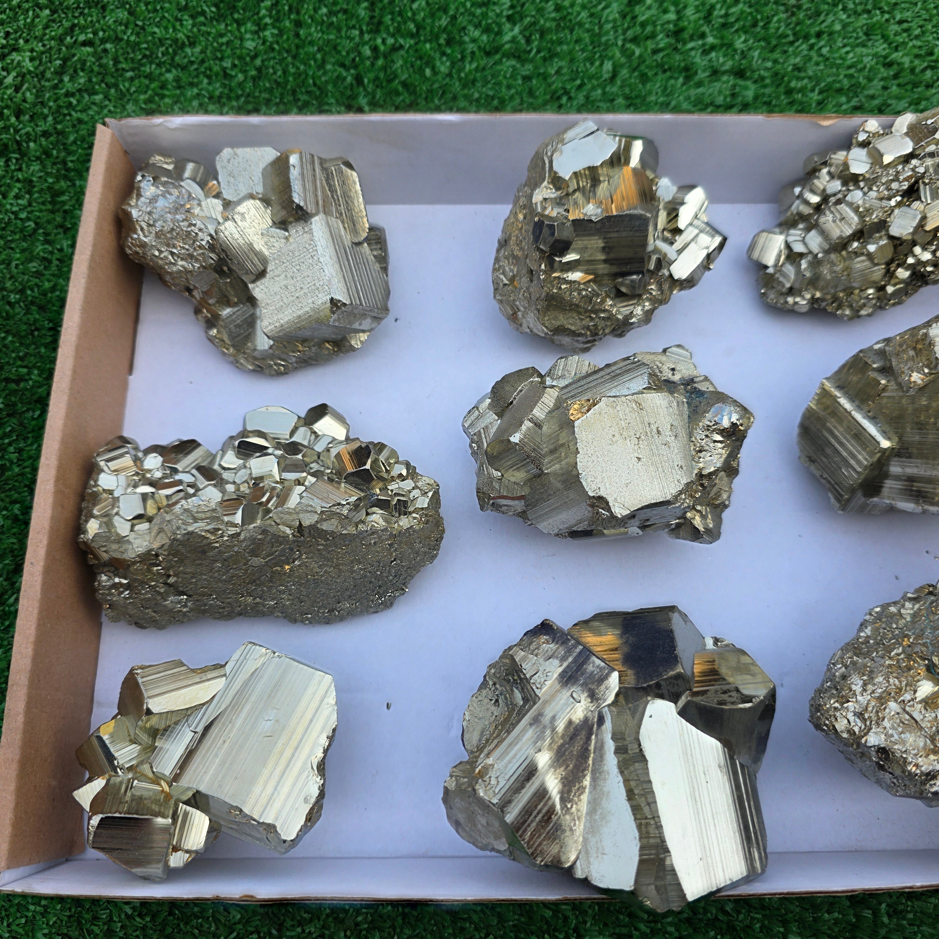 Lot 9 pcs Pyrite Coco Rough