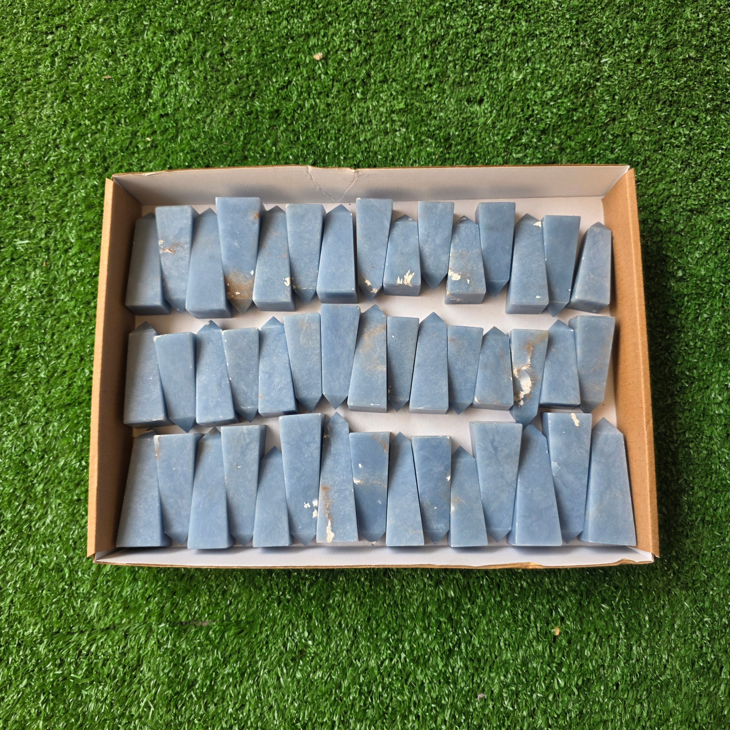 Lot 45 pcs Angelite Tower