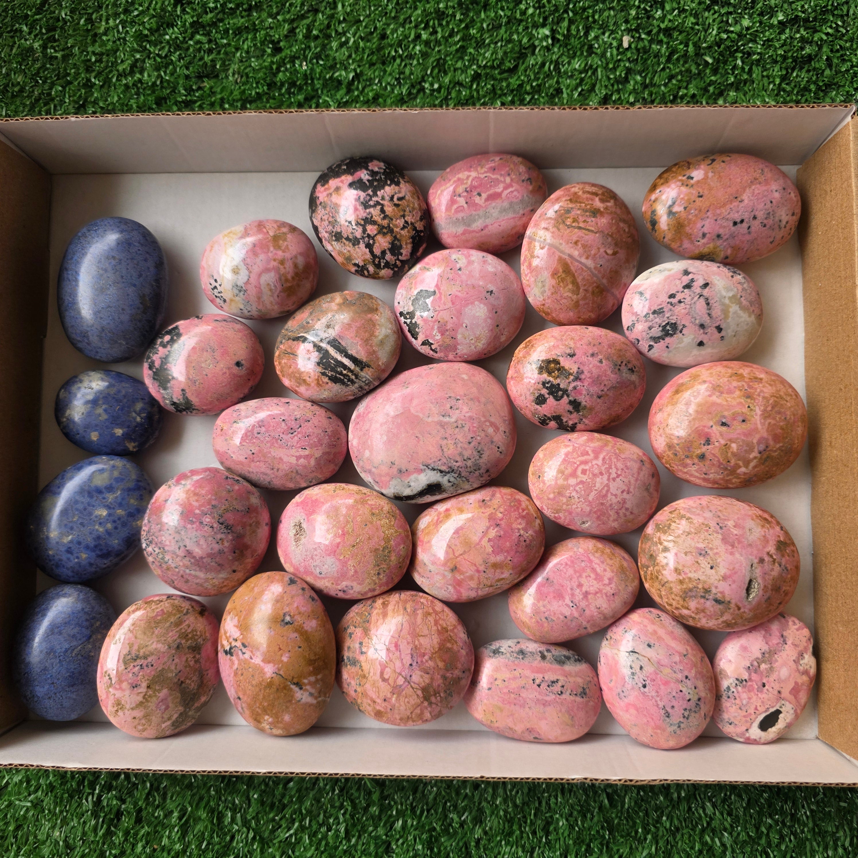 lot 29 pcs Rhodonite and Dumortierite Palm